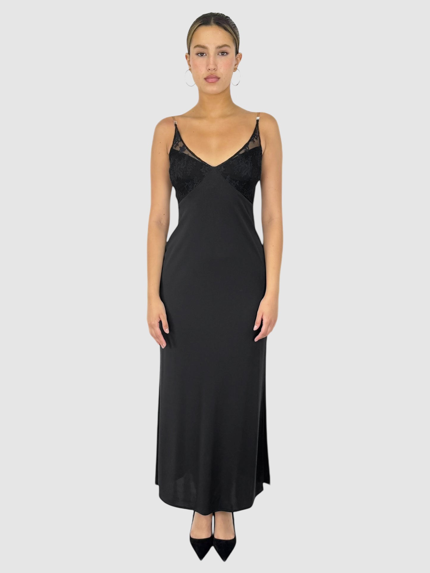 Lace Satin Dress