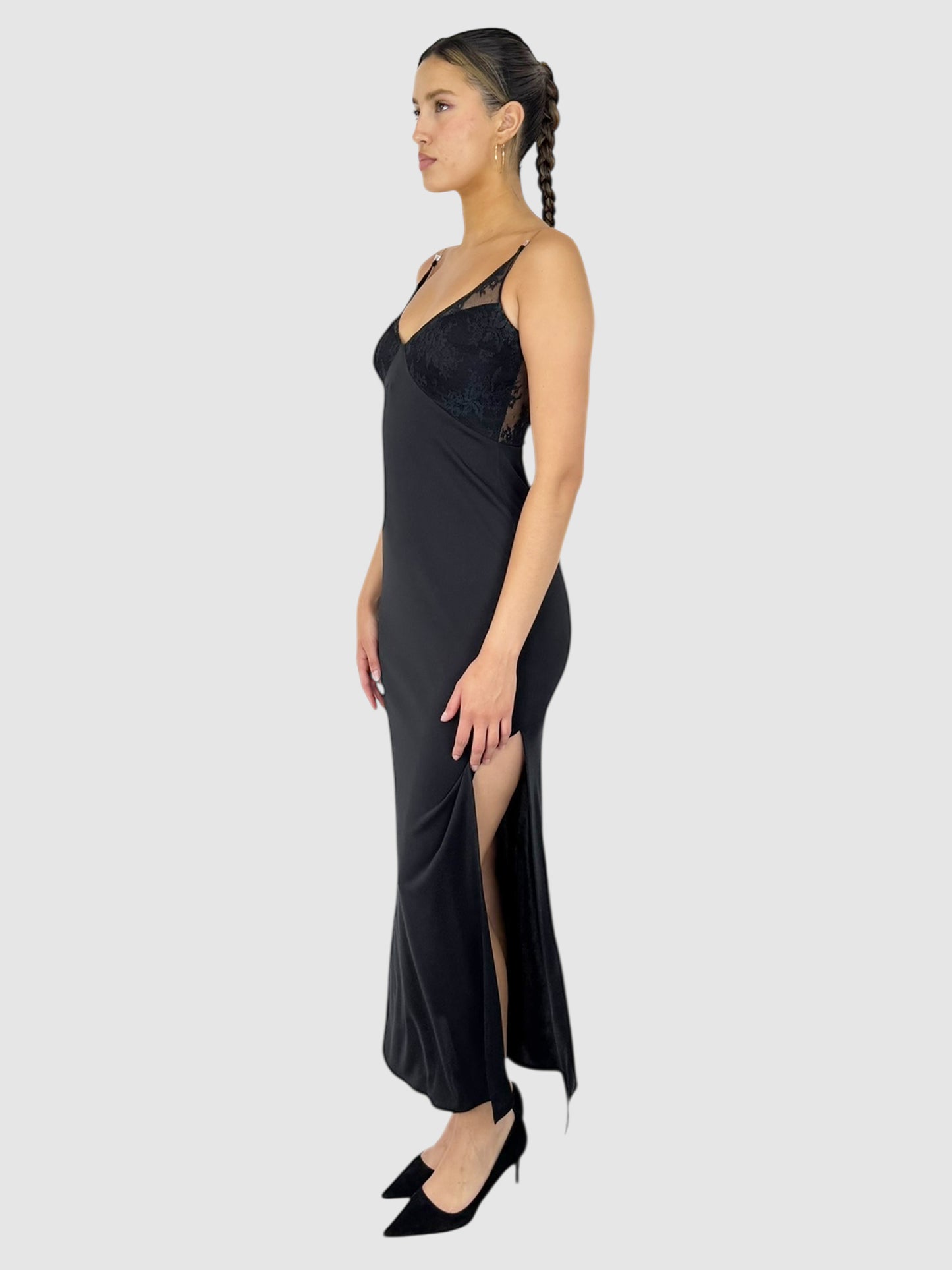 Lace Satin Dress