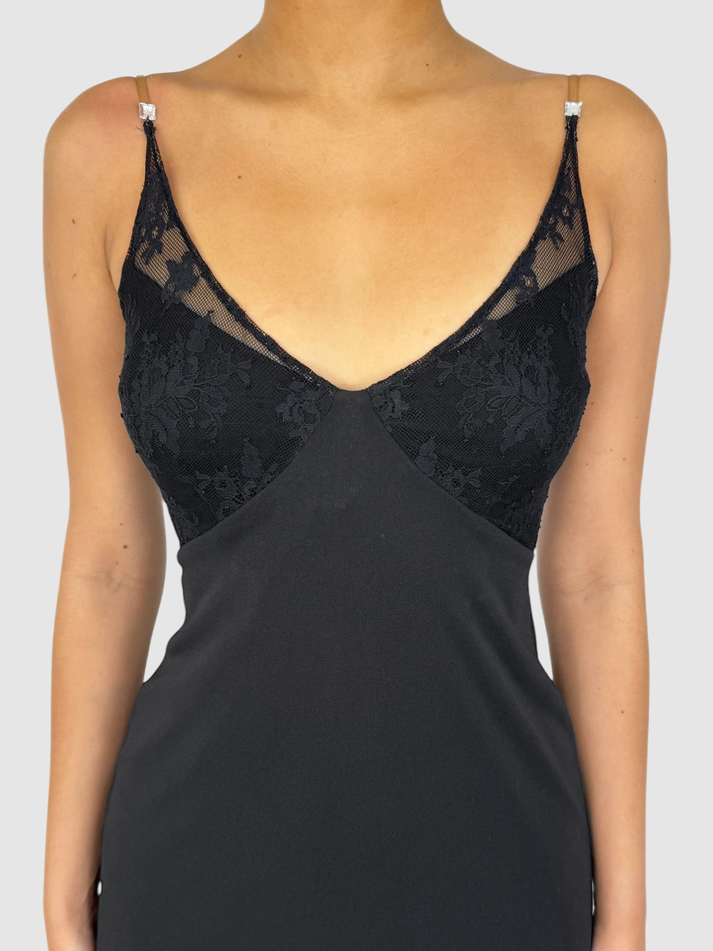 Lace Satin Dress