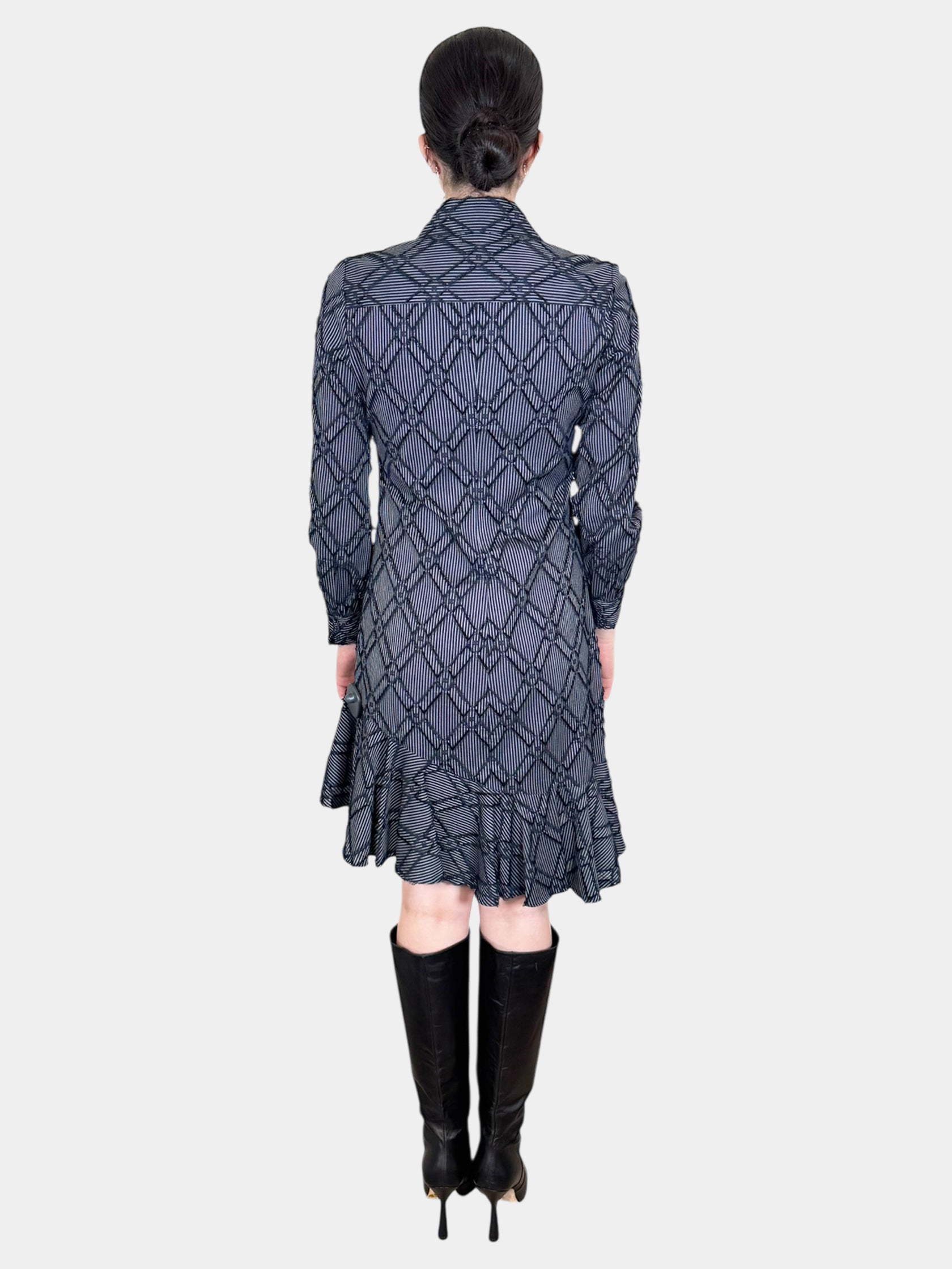 Textured Ruffle Dress