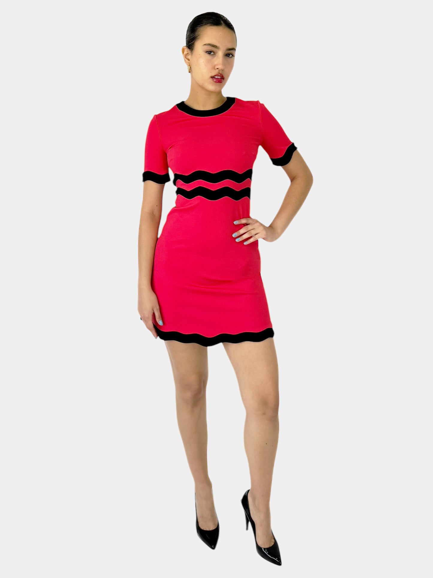 Scallop Mini Dress