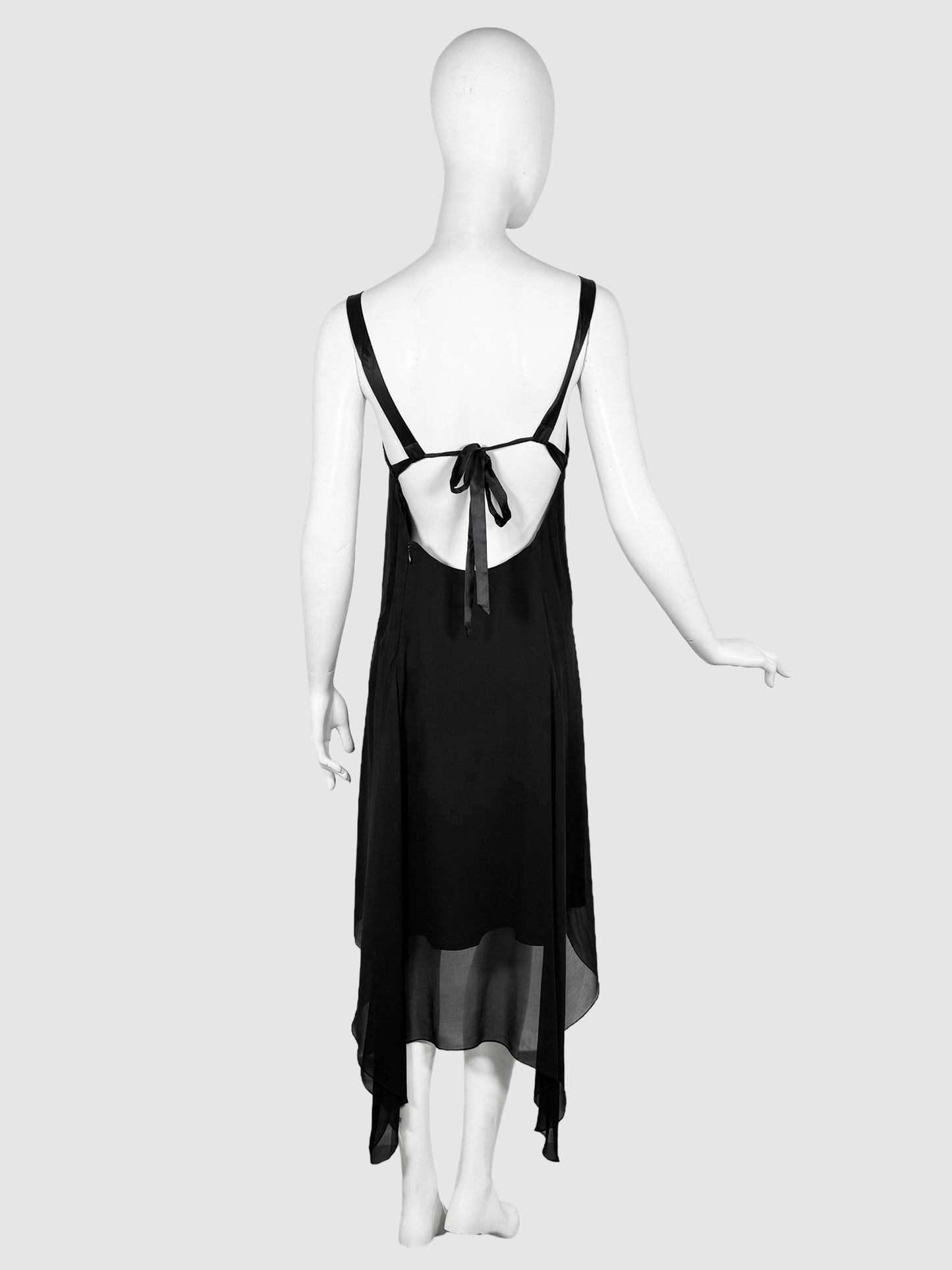 Knee-Length Silk Dress - Size 6