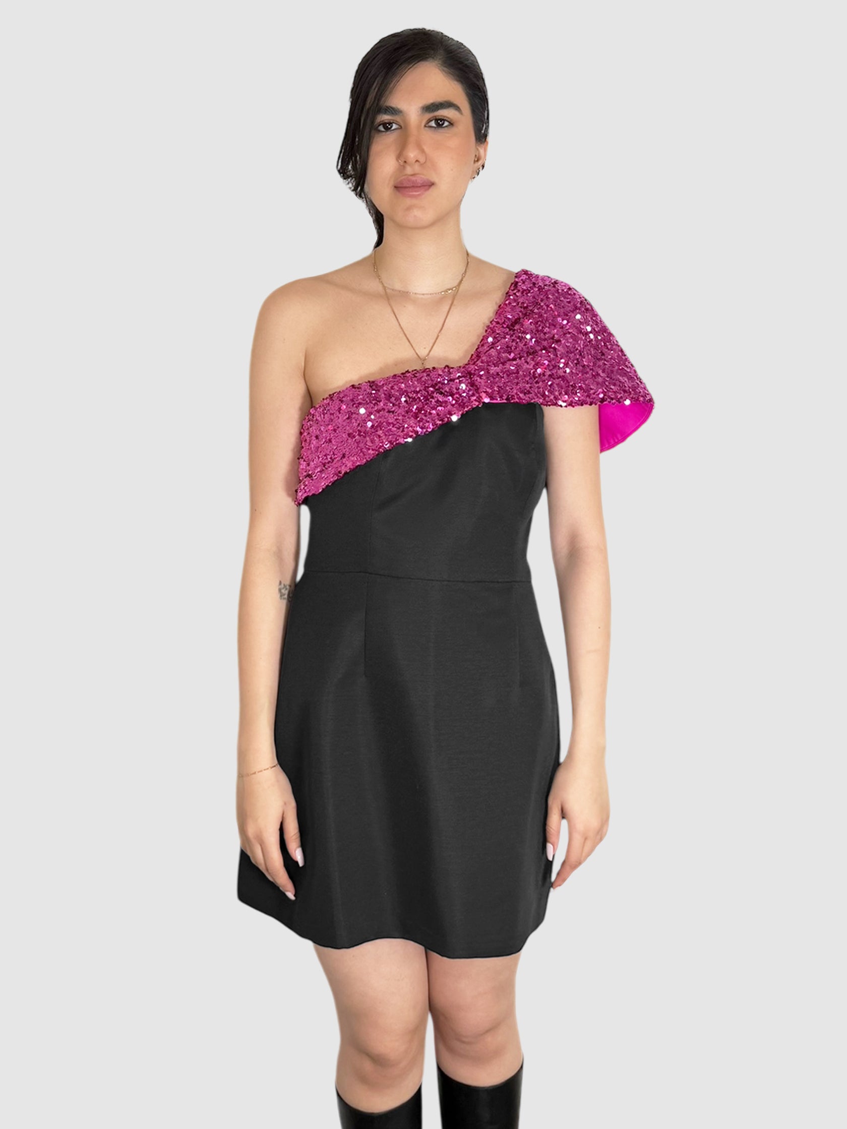 sachin and babi sequin dress Sachin & Babi Chloe Sequin Jewel-Neck Long-Sleeve Dress