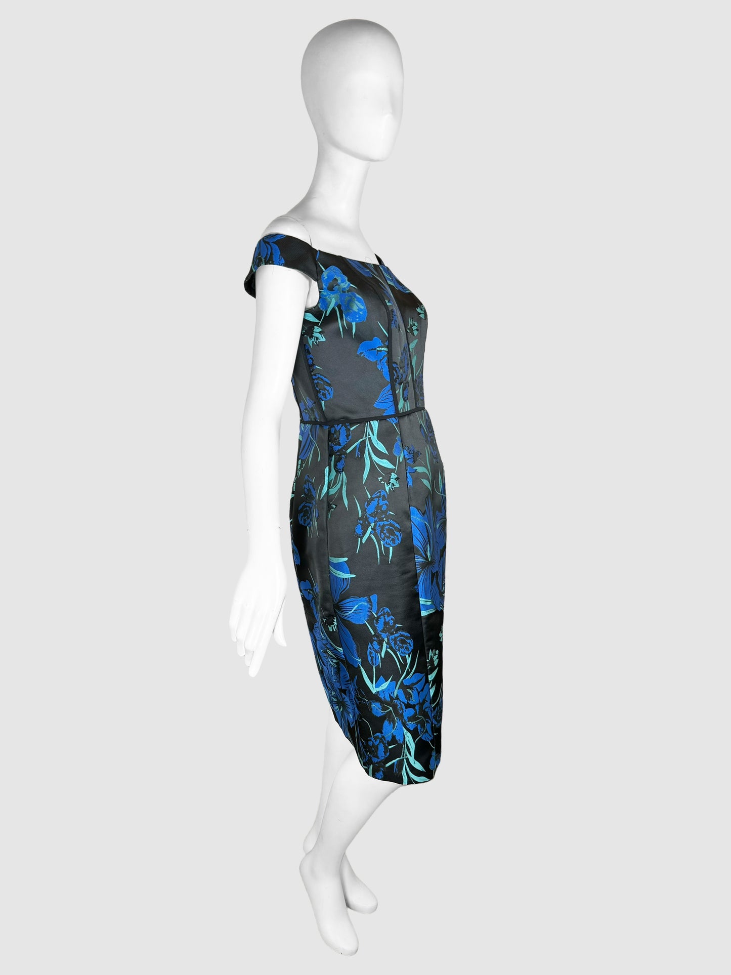 Off-the-Shoulder Floral Print Dress - Size 10