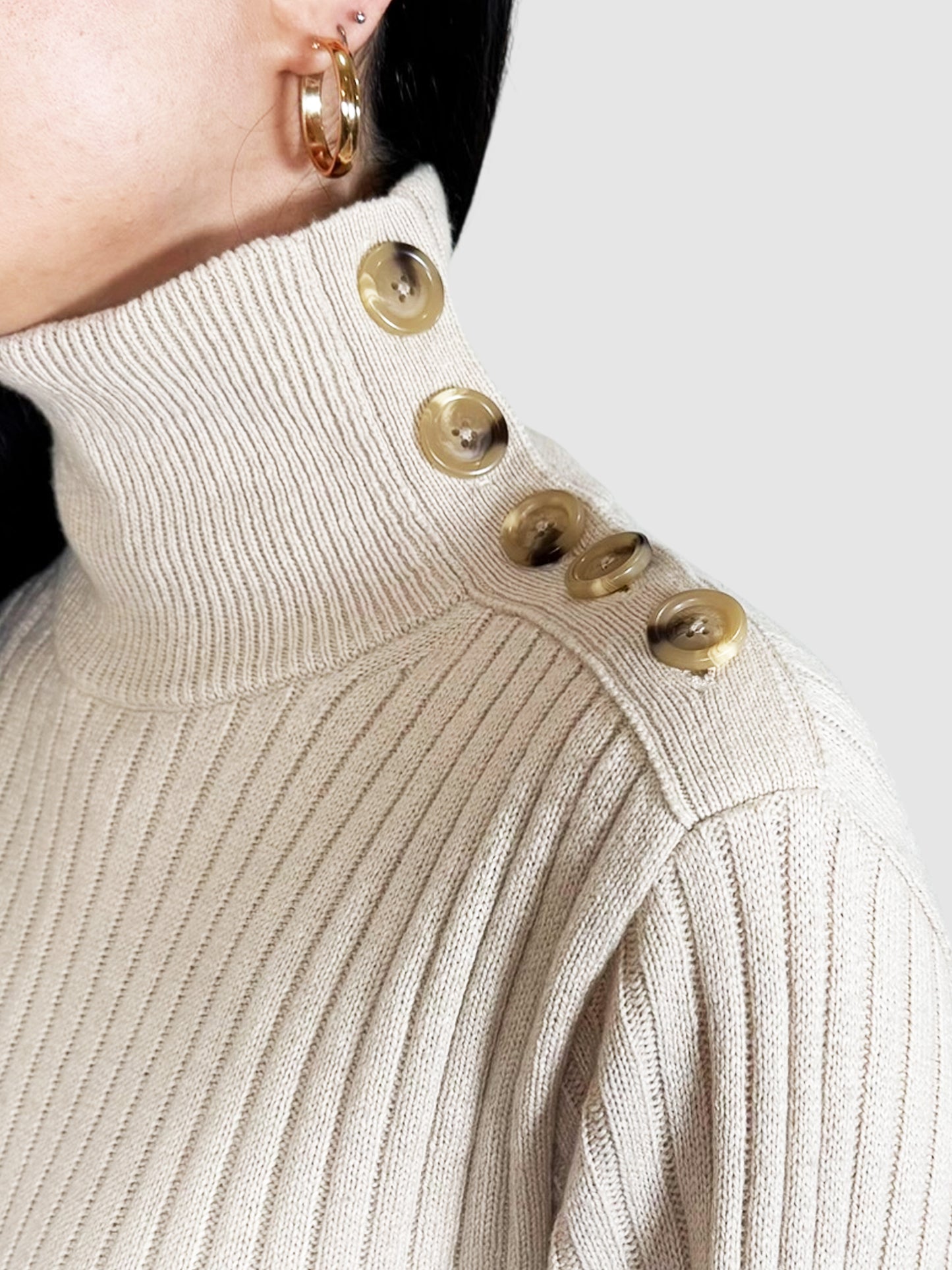 Turtleneck Midi Dress