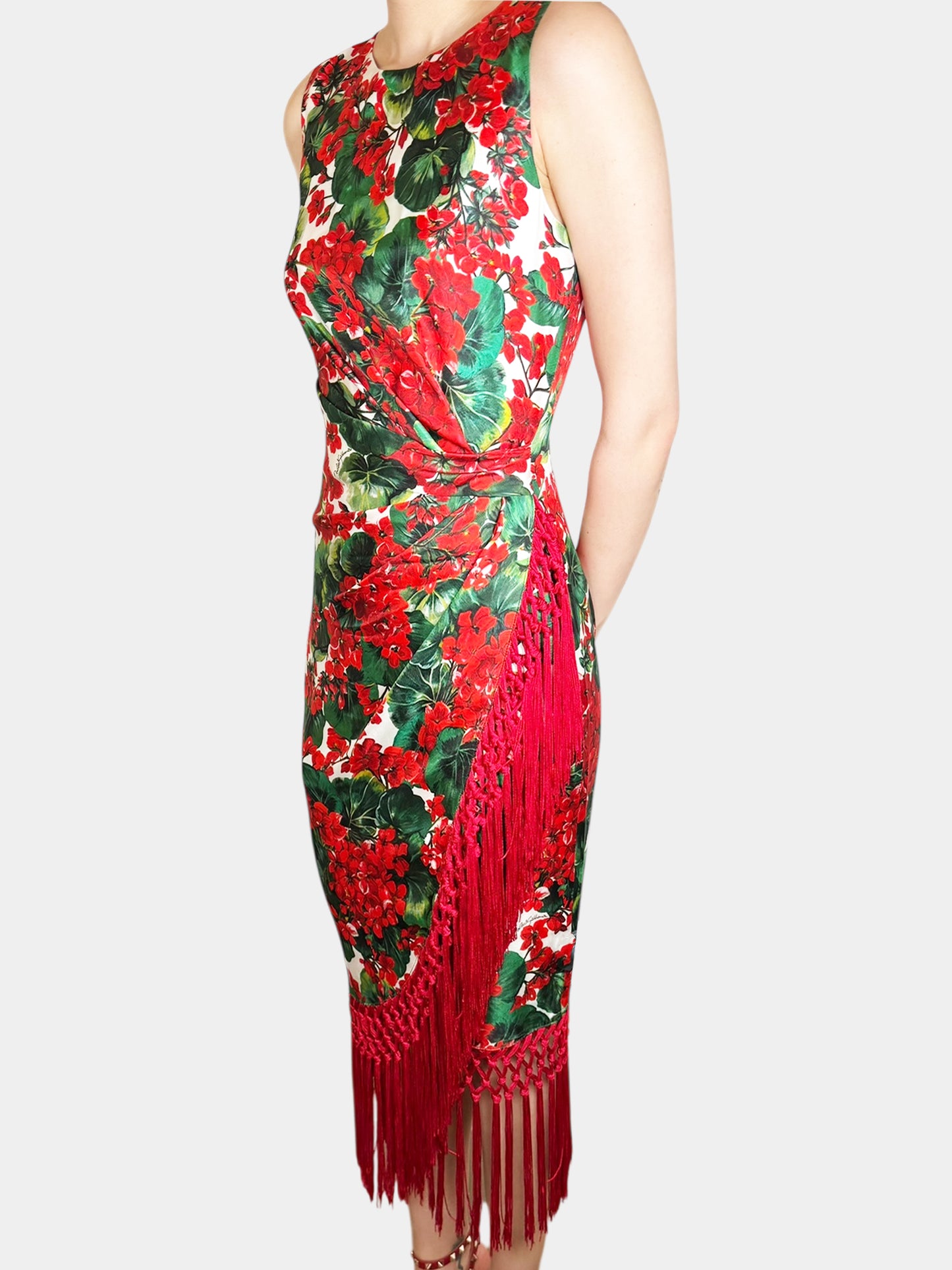Floral Fringe Dress
