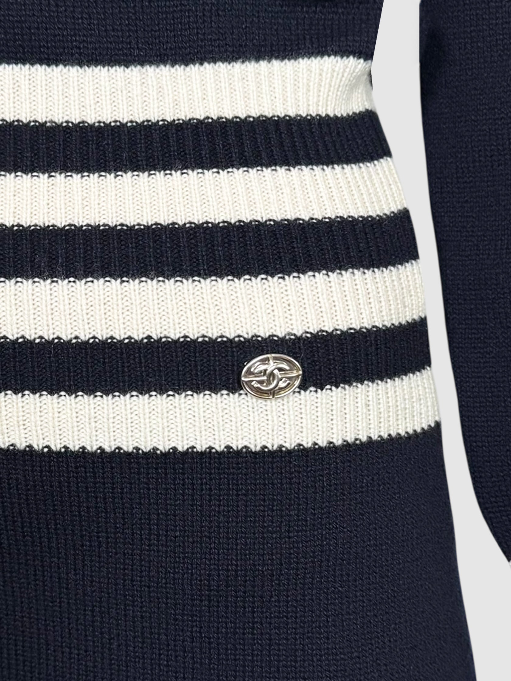 Stripe Cashmere Dress