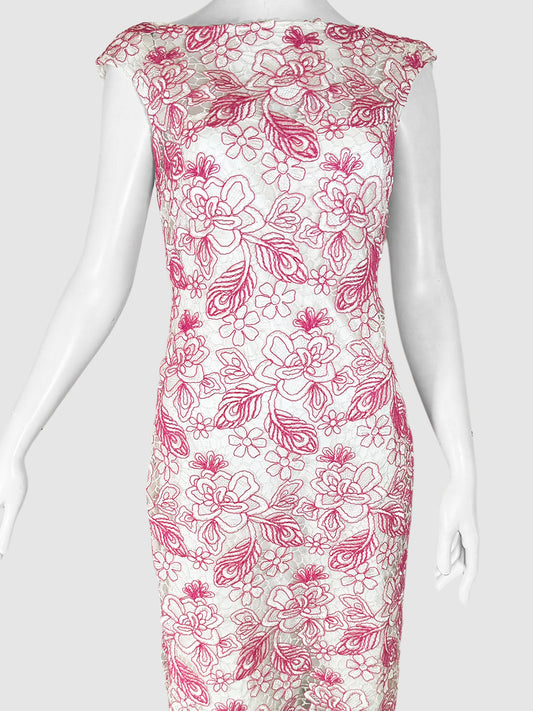 Floral Lace Shift Dress - Size 8