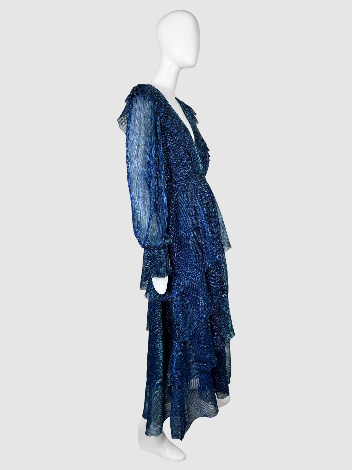 Metallic Maxi Dress - Size L