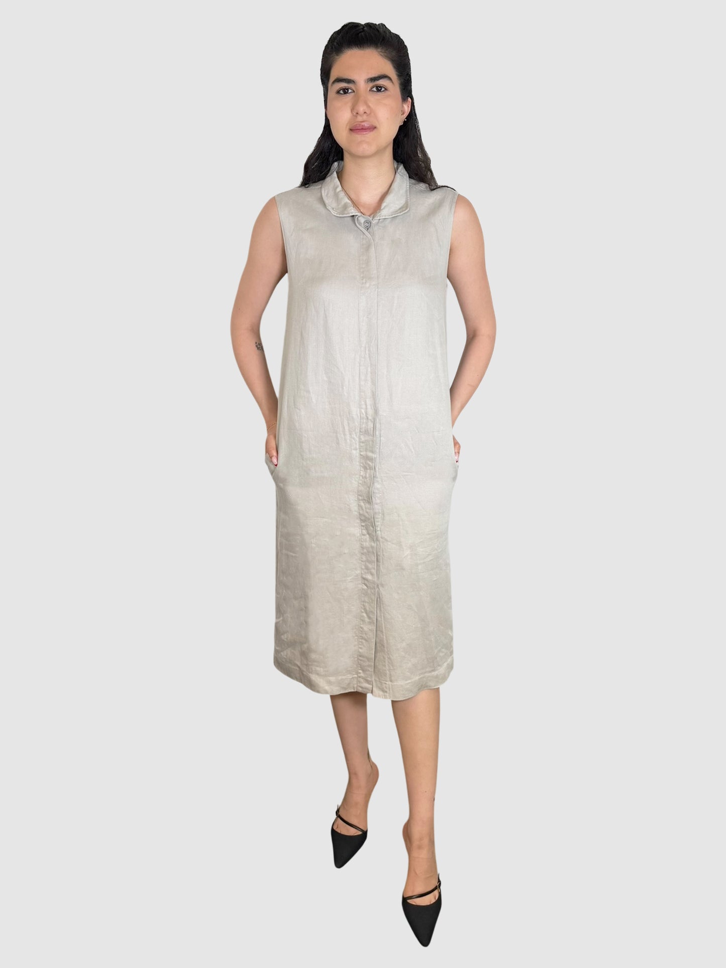 Linen Midi Dress