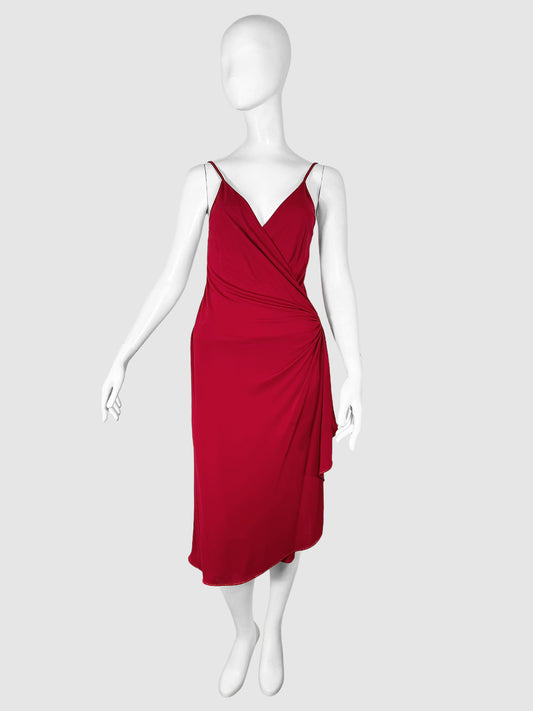 Side Ruch Midi Dress - Size S