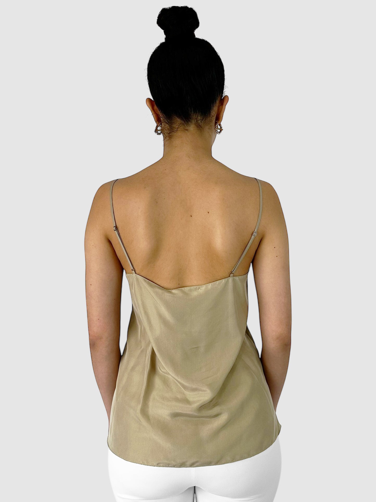 Silk Lace-Trim Camisole - Size 2