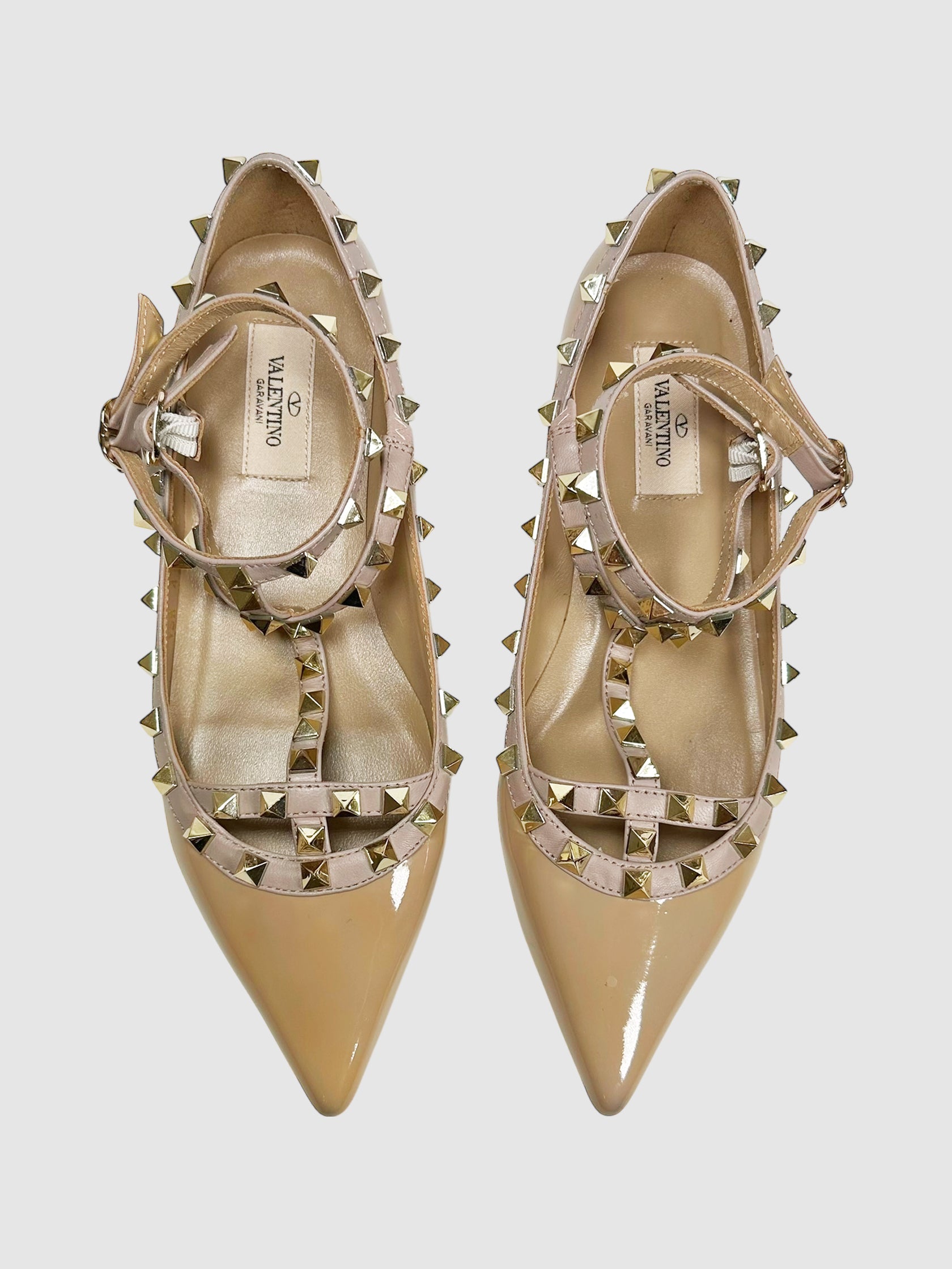 Strappy Rockstud Flats