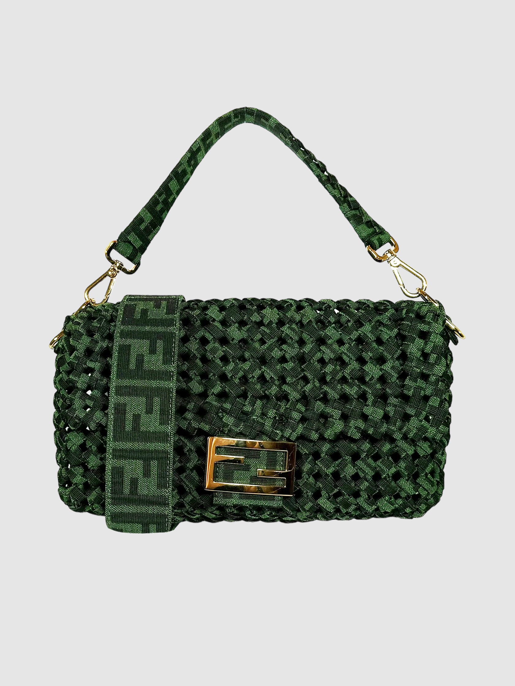 Green fendi bag online