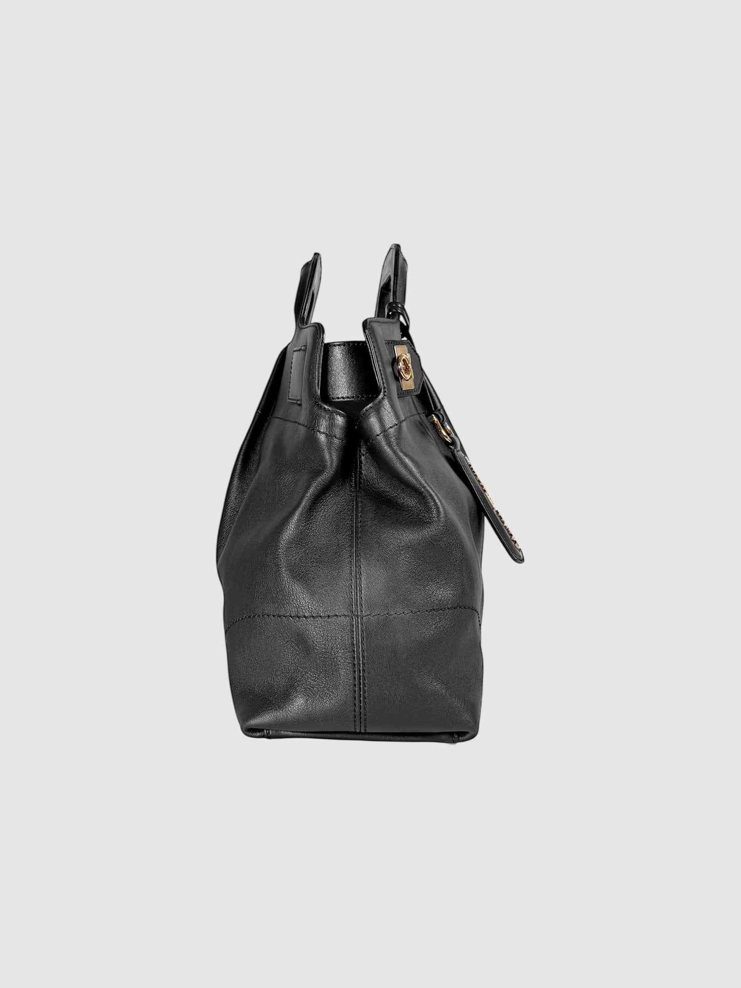 Gancini Handle Bag