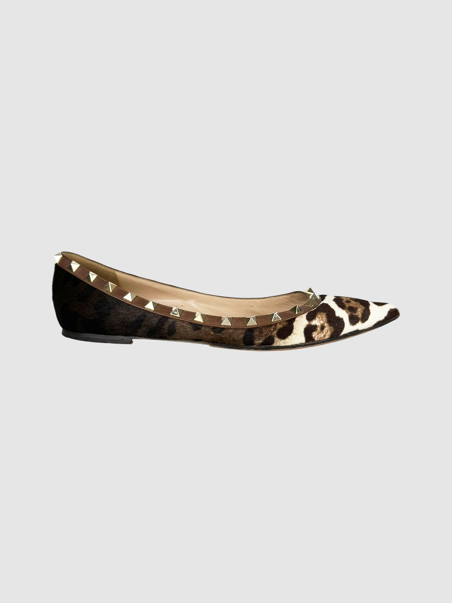 Leopard Ponyhair Flats