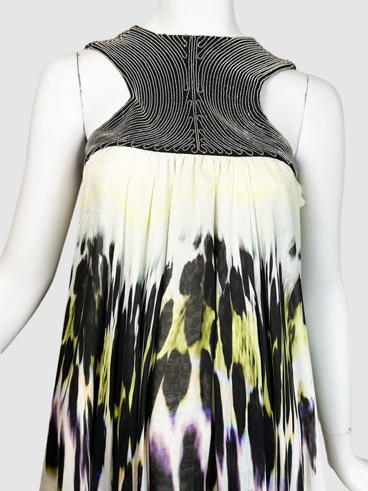 Fendi Animal Print Ruffled Dress - Size 42