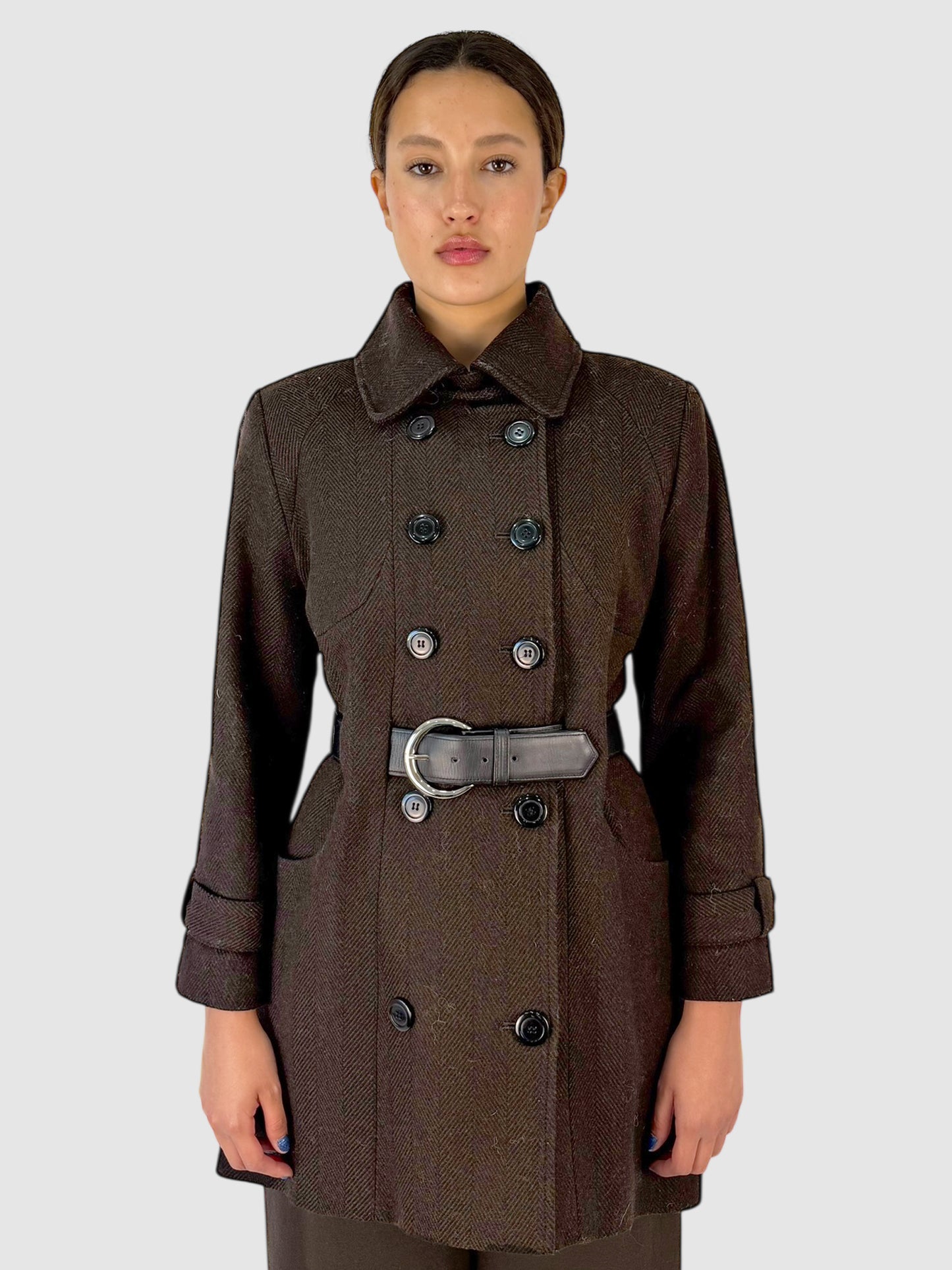 Wool Double-Breasted Coat
