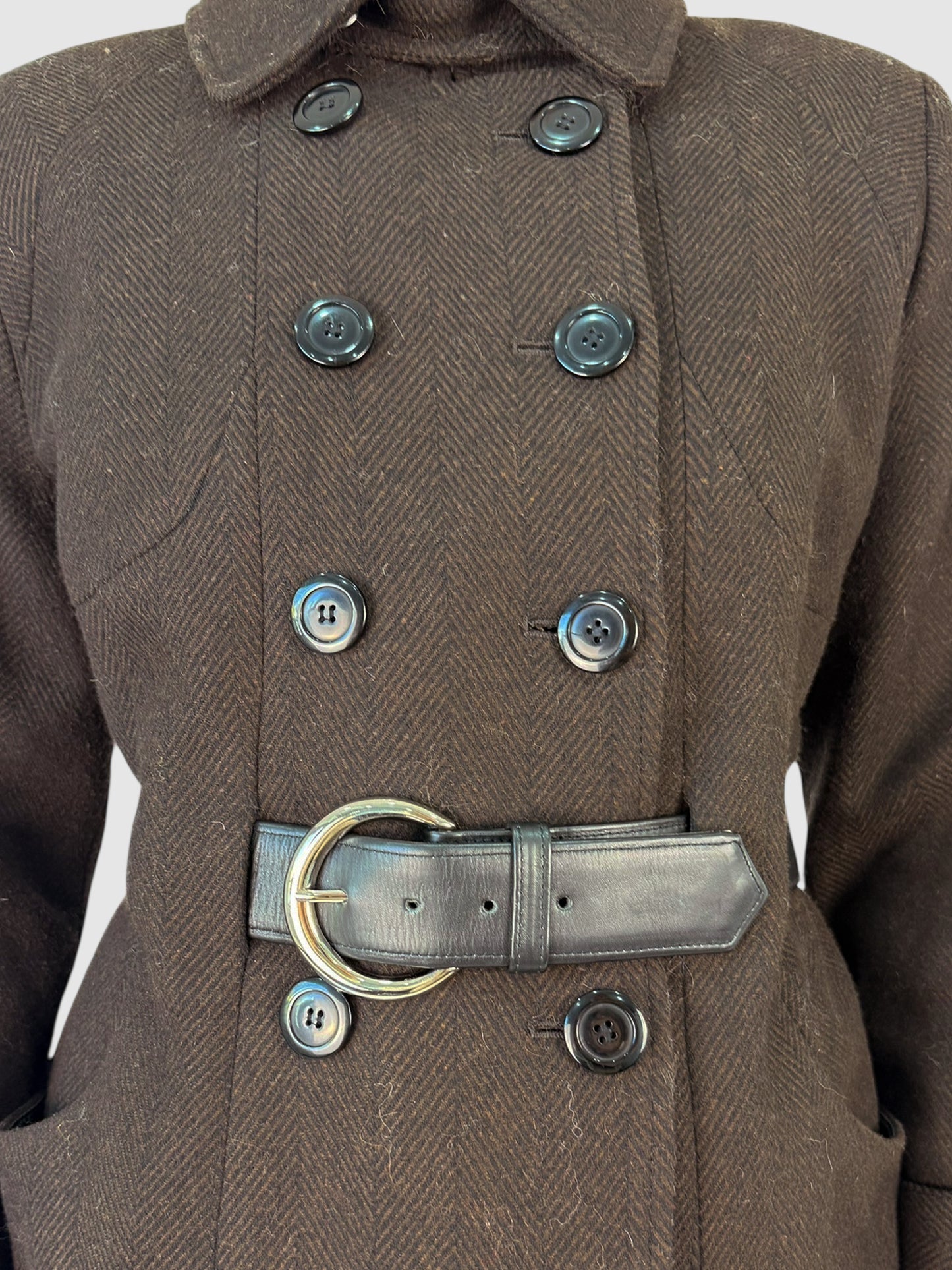 Wool Double-Breasted Coat