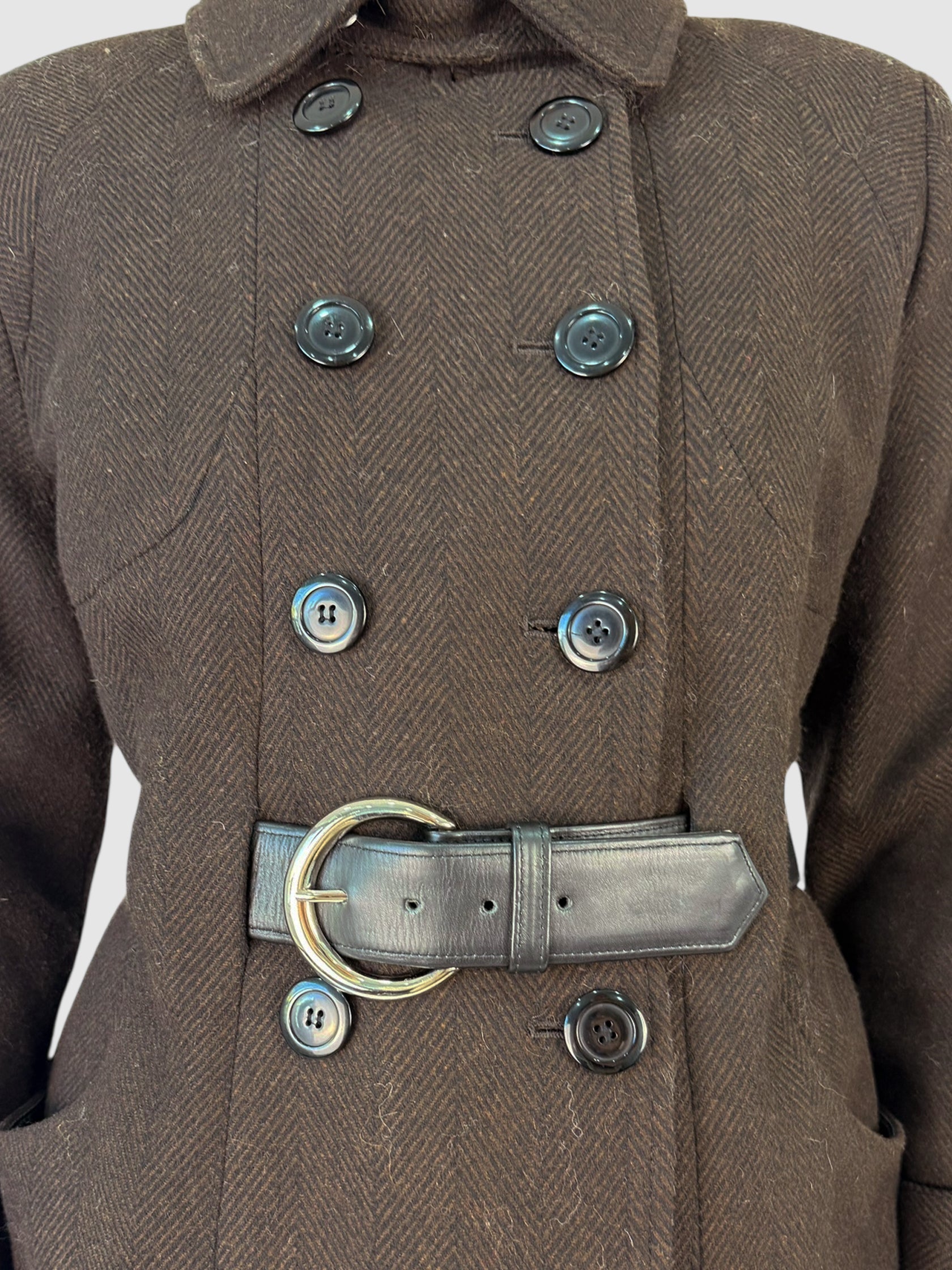 Wool Double-Breasted Coat