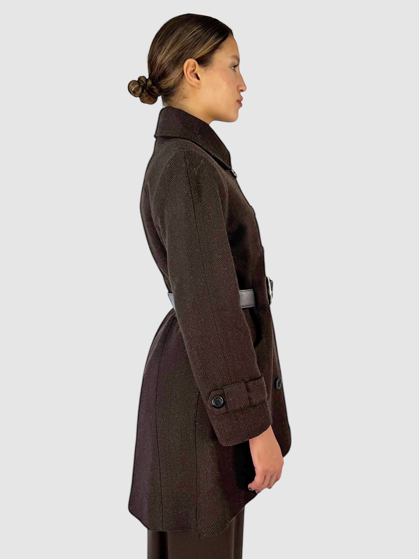 Wool Double-Breasted Coat