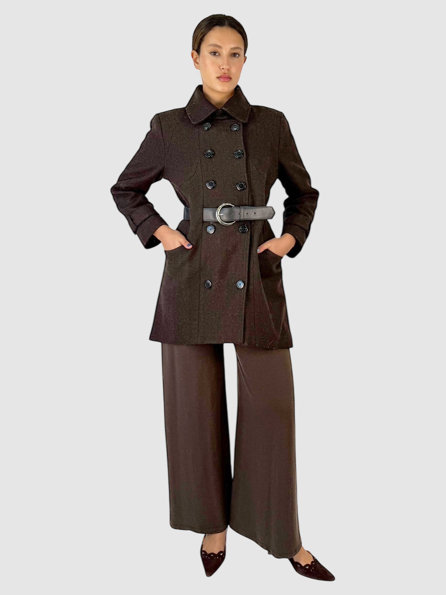 Wool Double-Breasted Coat