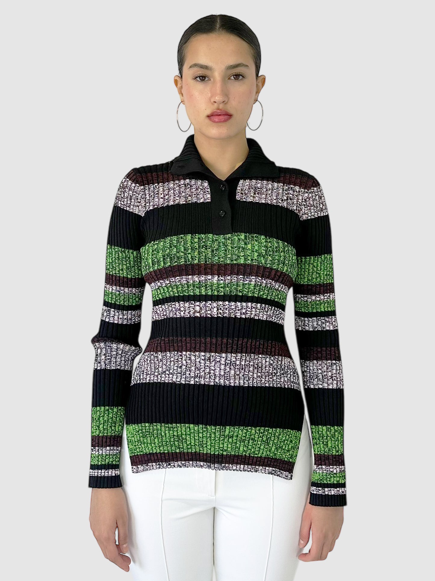 Striped Ribbed Top