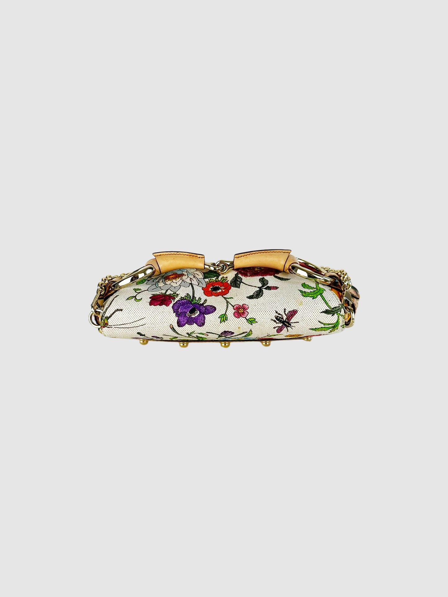 Flora Horsebit Chain Strap Clutch