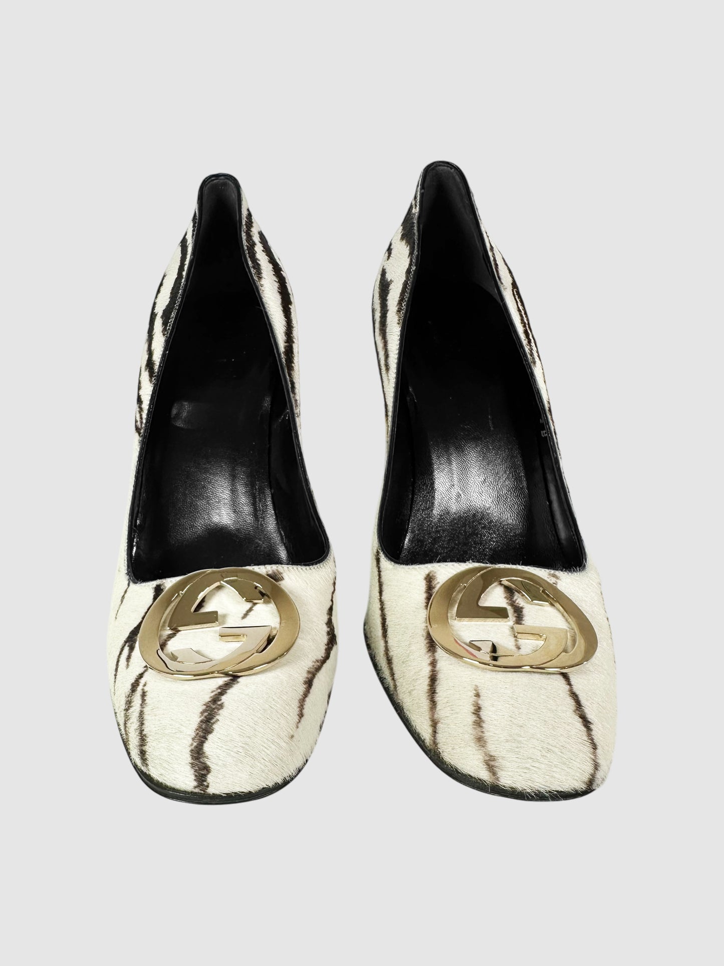 Zebra Print GG Pumps - Size 9.5