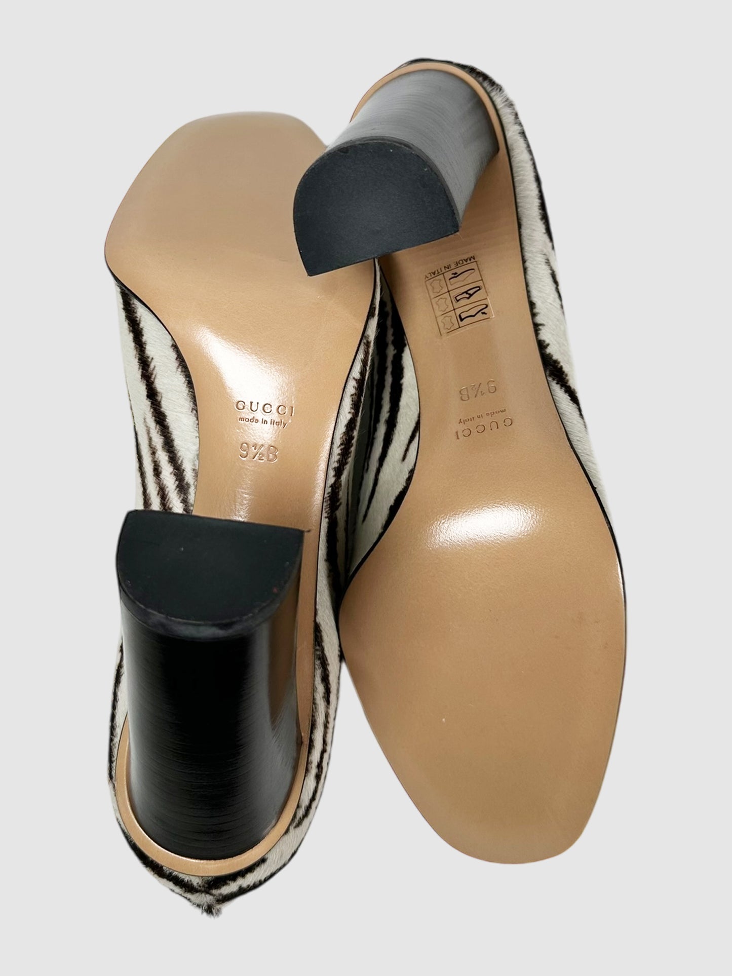 Zebra Print GG Pumps - Size 9.5