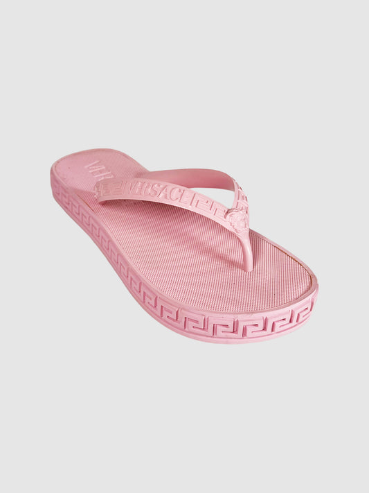 Greca Rubber Sandals - Size 39