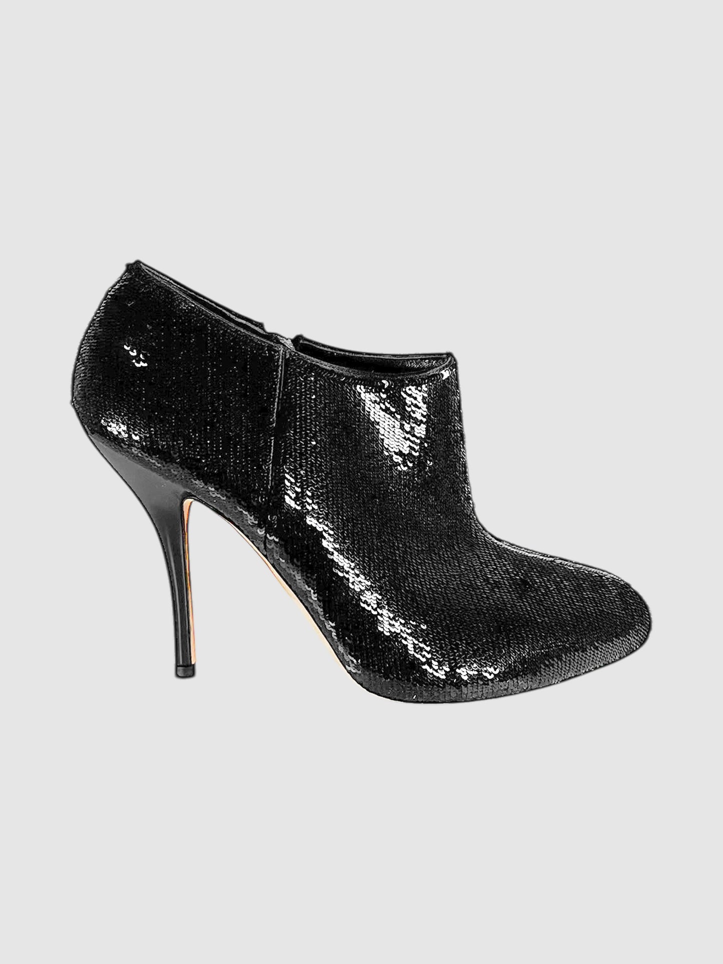 Sequinned Ankle Bootie Pumps - Size 38