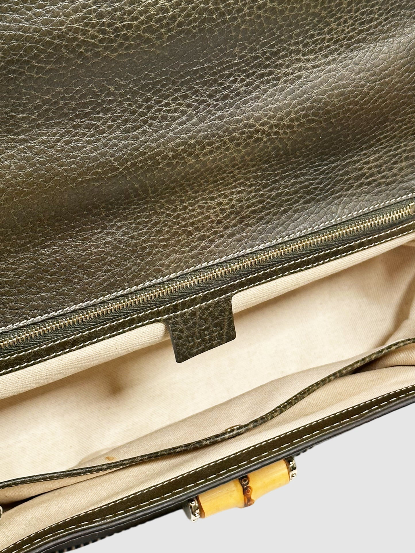 Large Bamboo Top Handle Bag