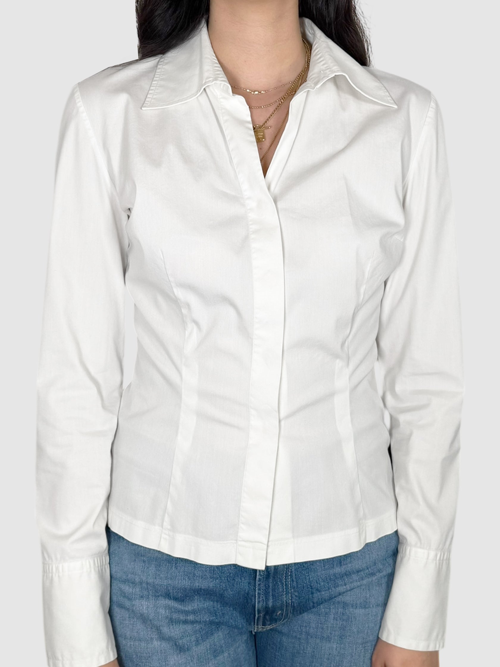 Tailored Button-Up Top