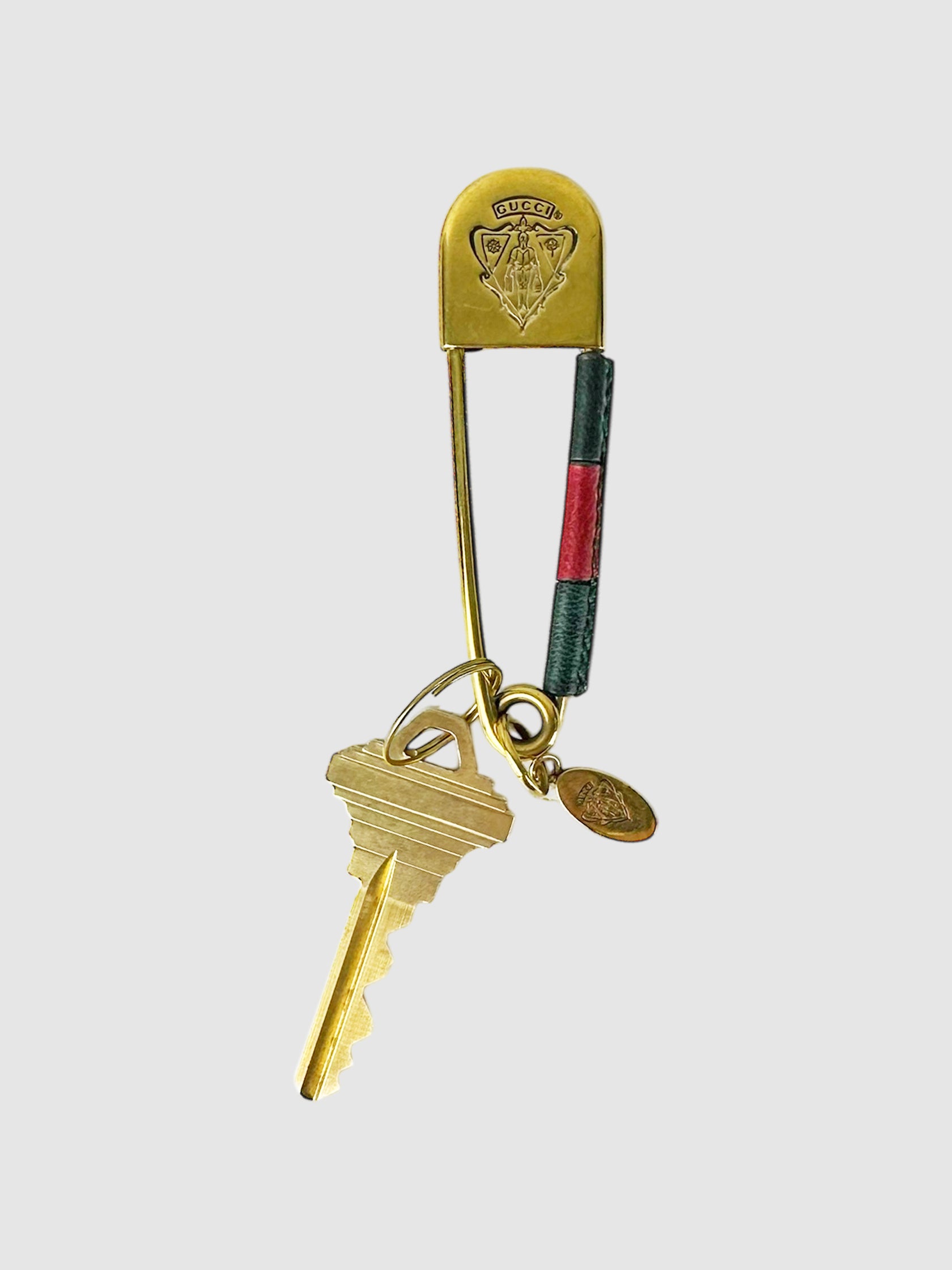 Web Safety Pin Keychain