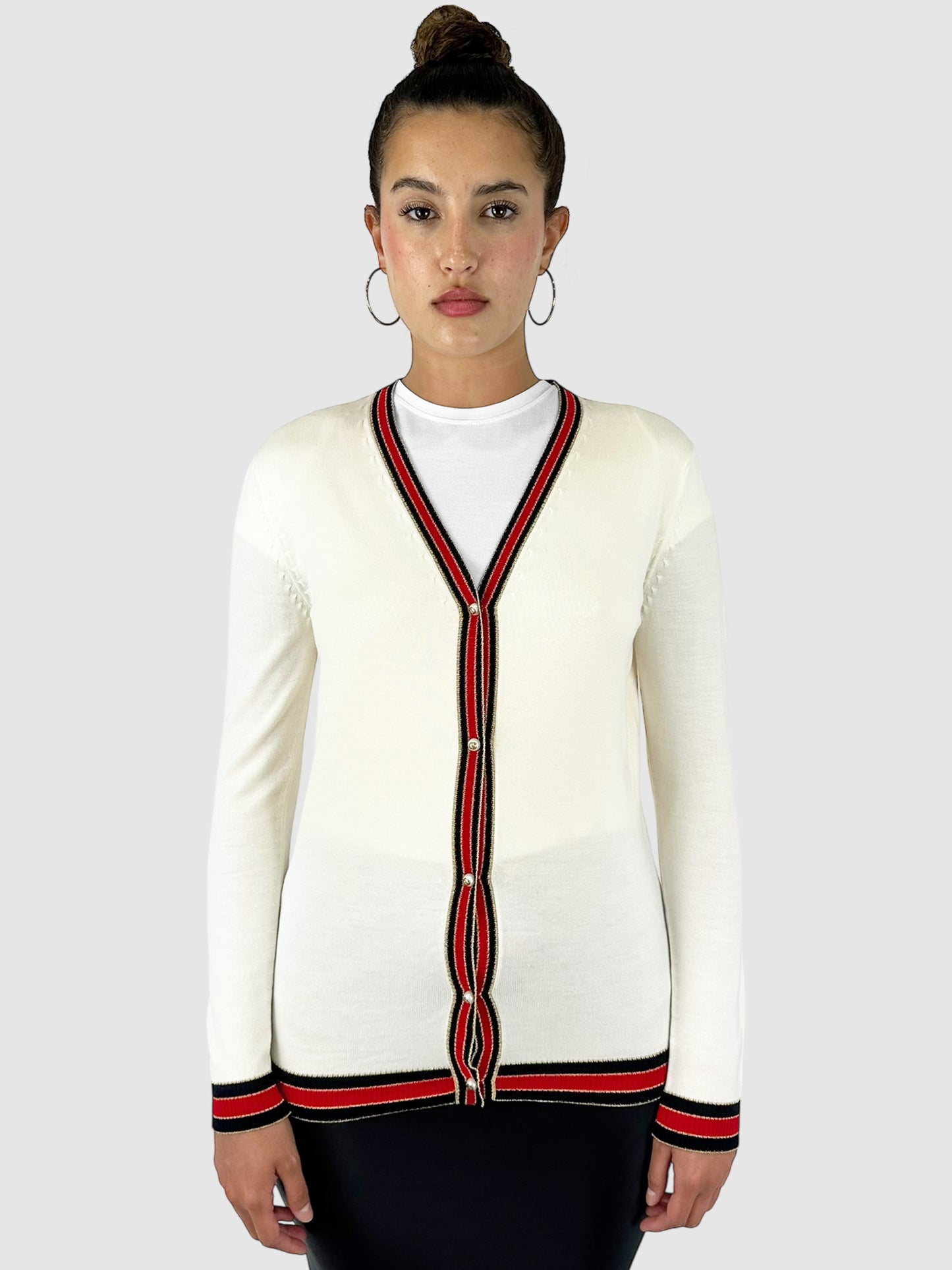 Web Stripe Cardigan