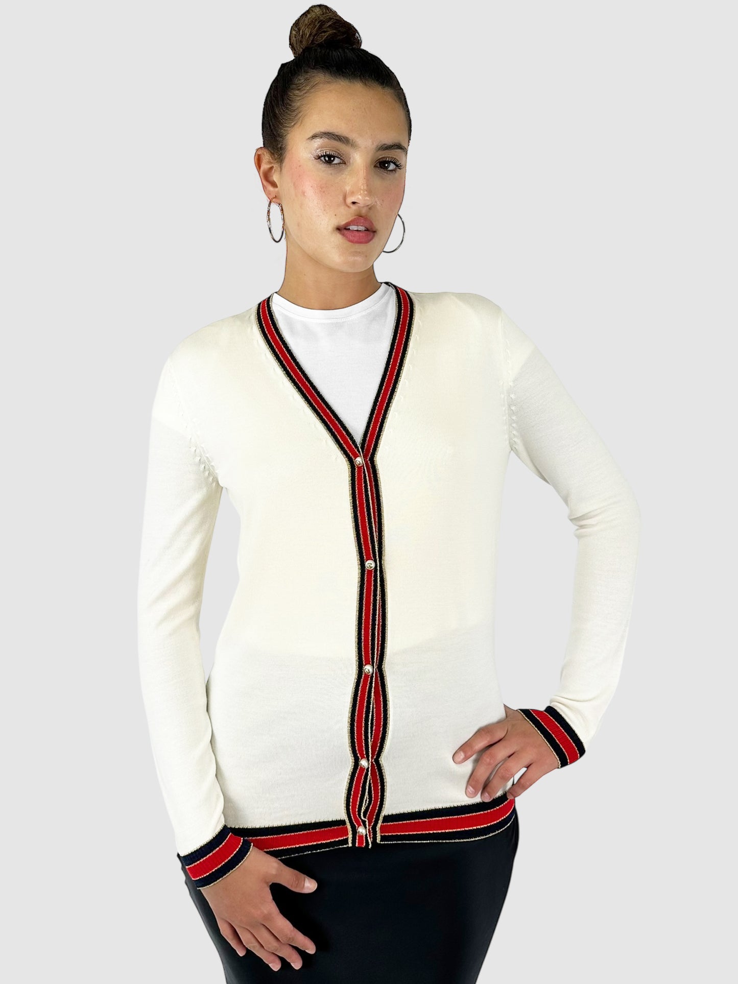Web Stripe Cardigan