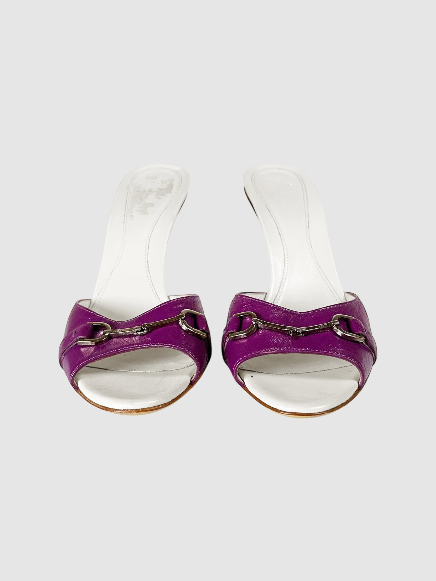Horsebit Heeled Mules