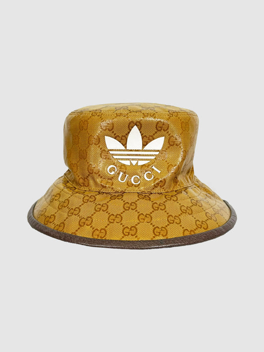 GG Leather Crystal Bucket Hat