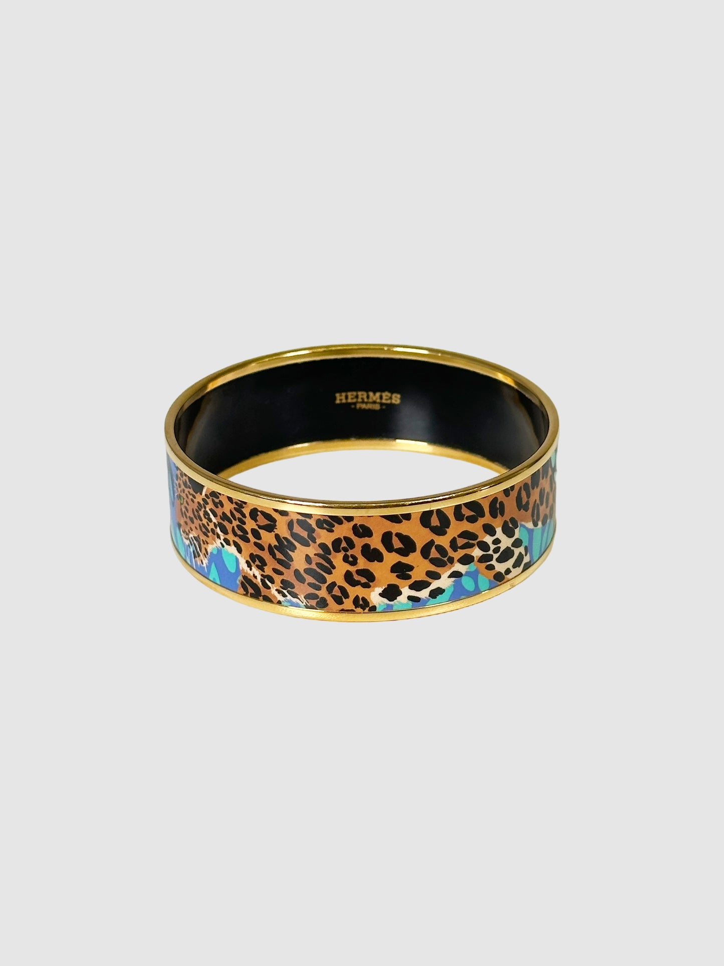 Wide Jungle Of Eden Bangle Bracelet