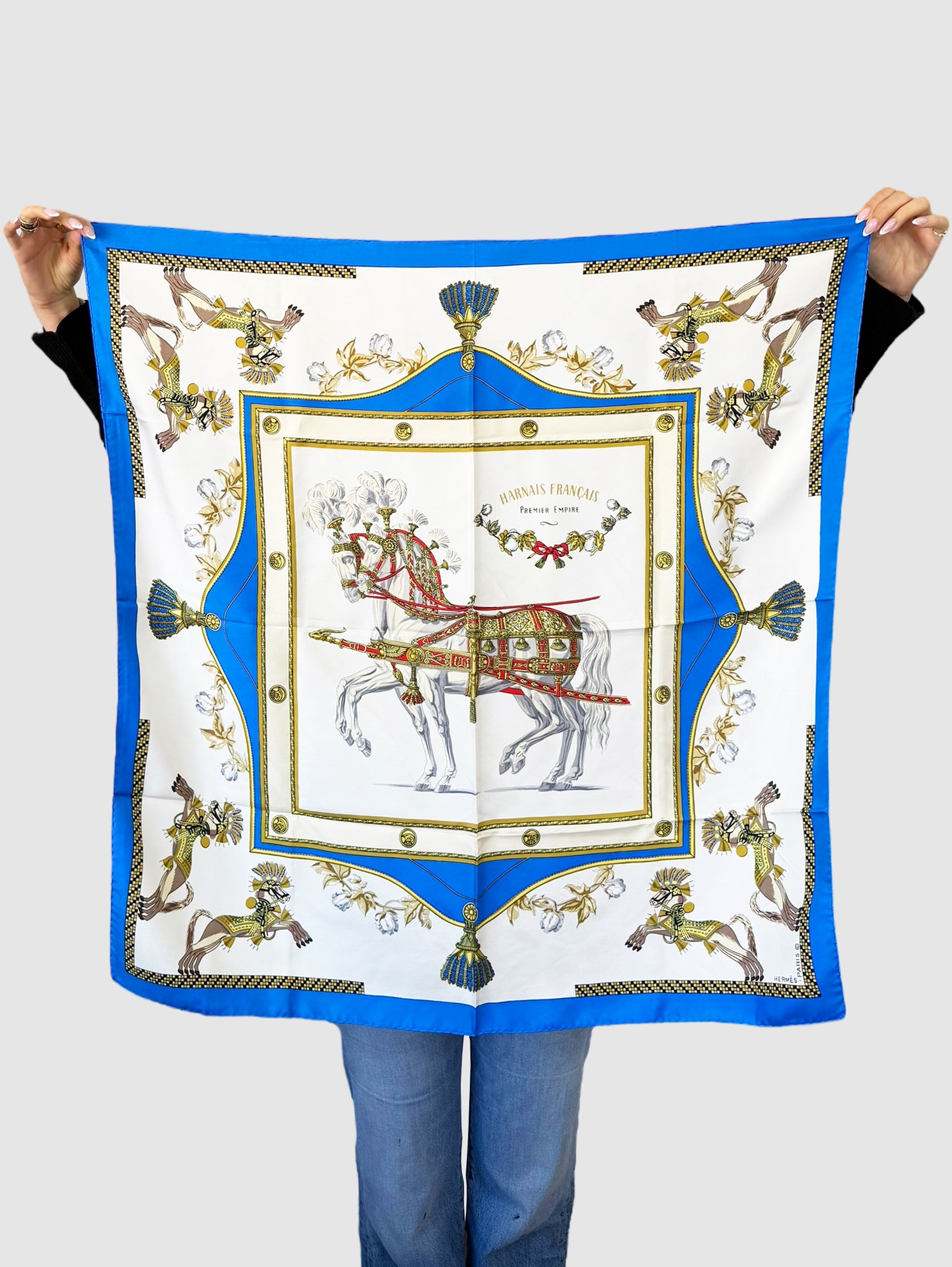 “Harnais Francais Premier Empire” Silk Scarf