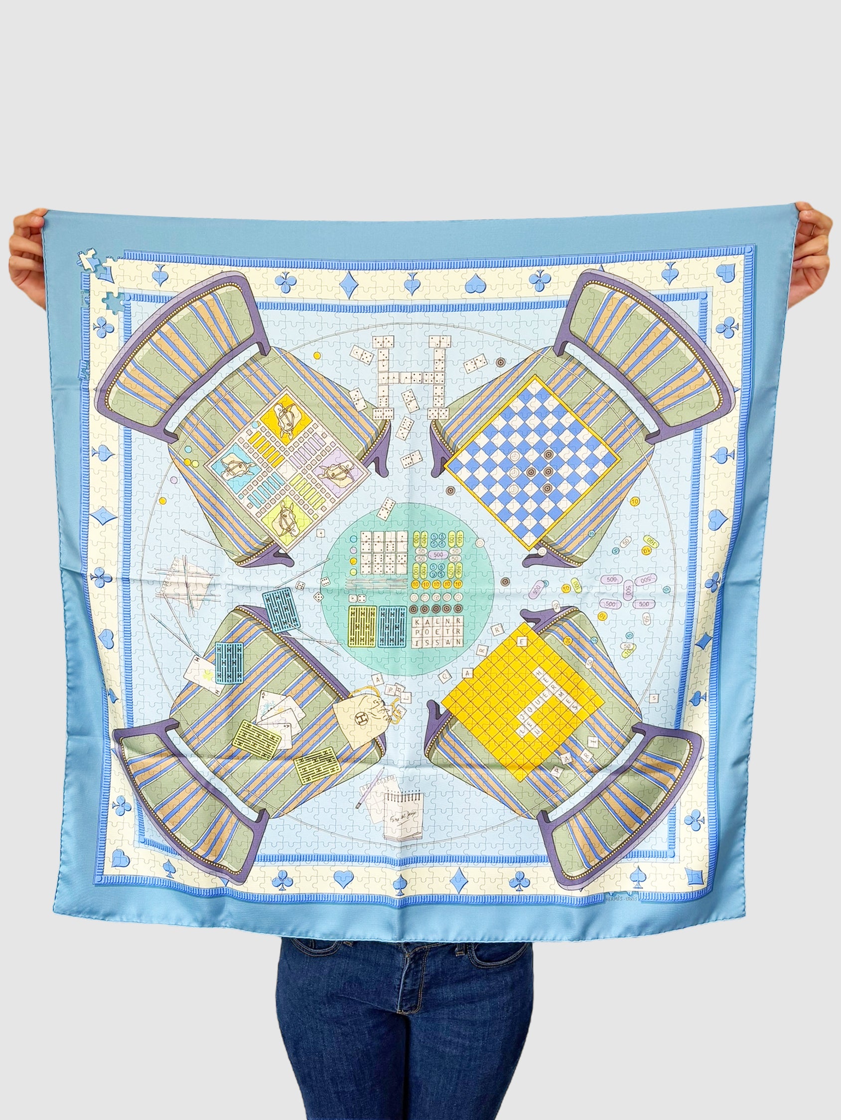 “Faites Vos Jeux” Silk Scarf