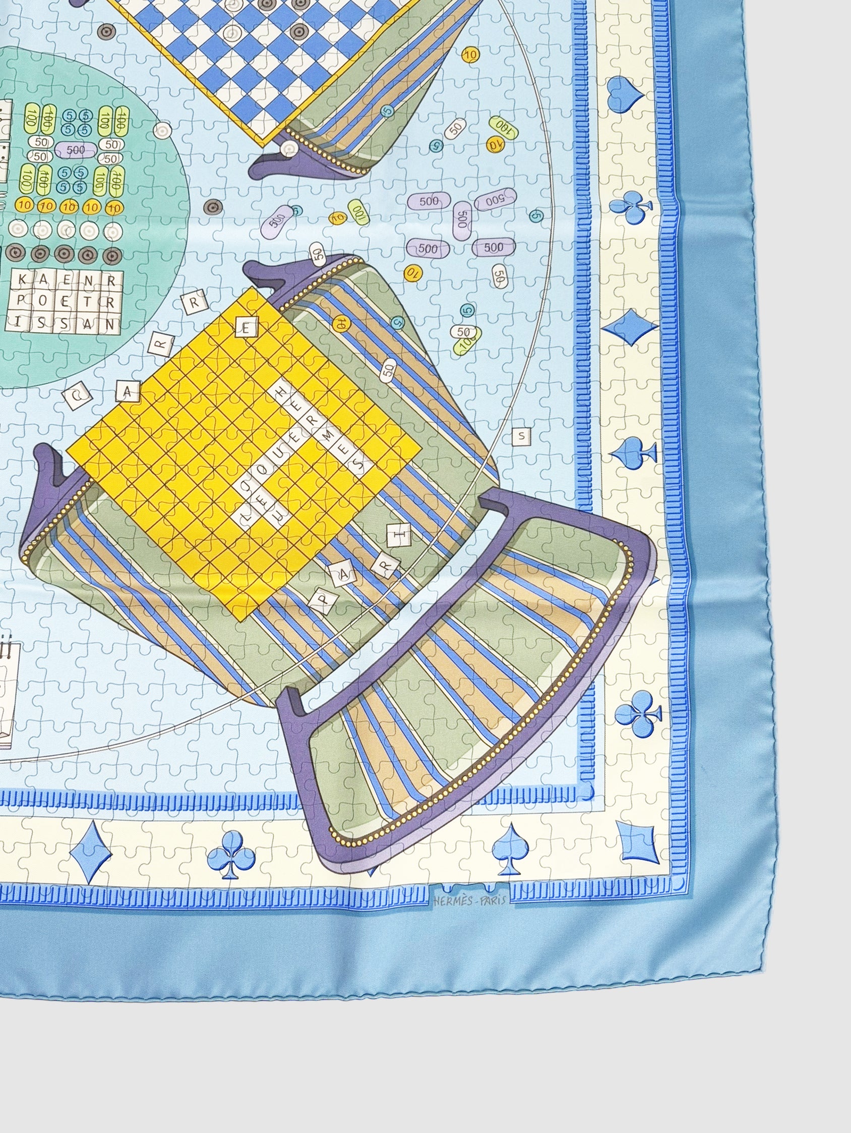 “Faites Vos Jeux” Silk Scarf