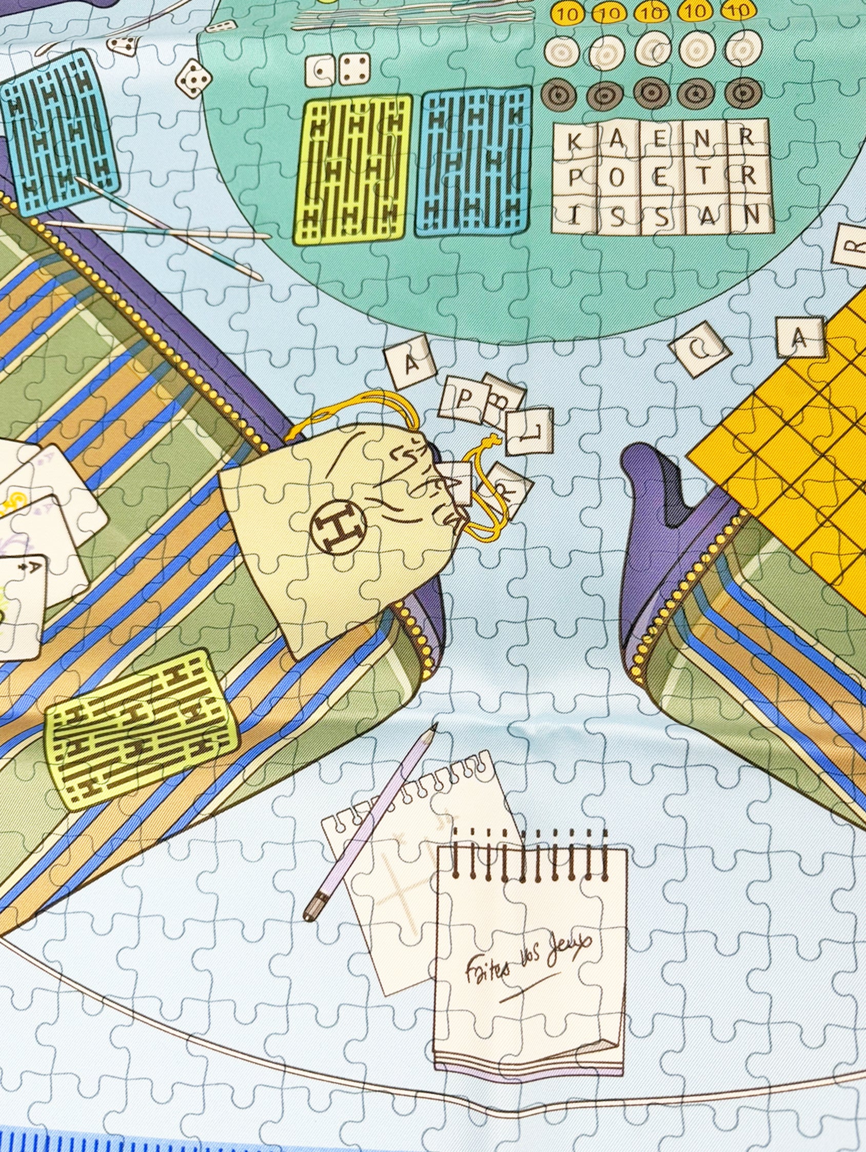 “Faites Vos Jeux” Silk Scarf