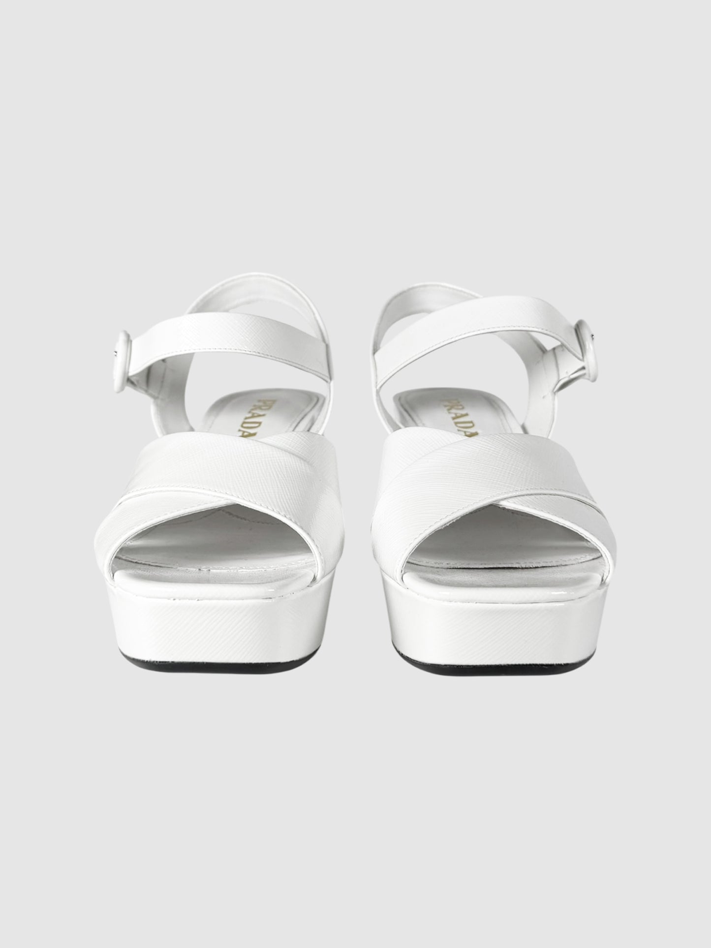 Saffiano Platform Sandals