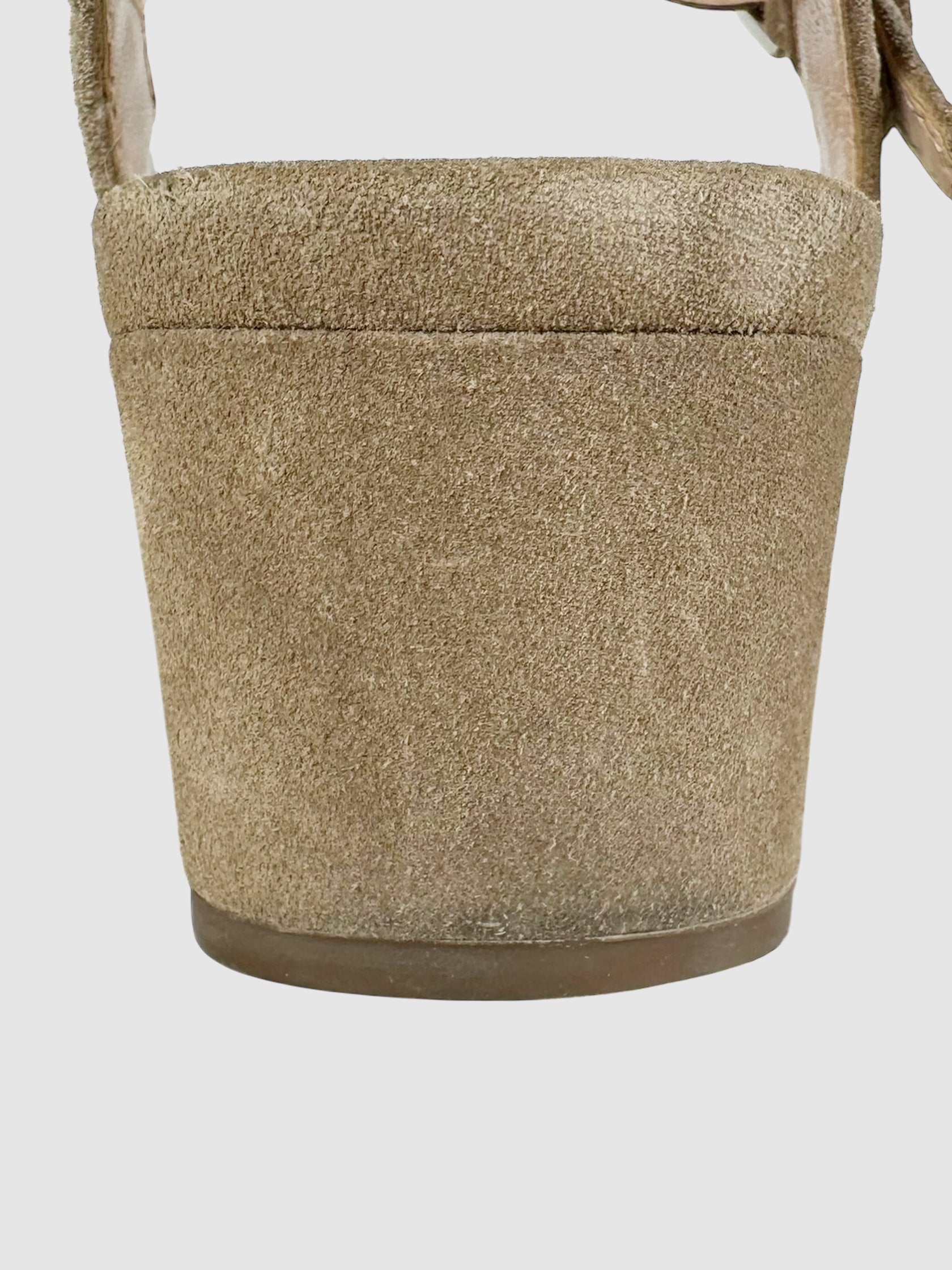 Suede Flatform Sandals