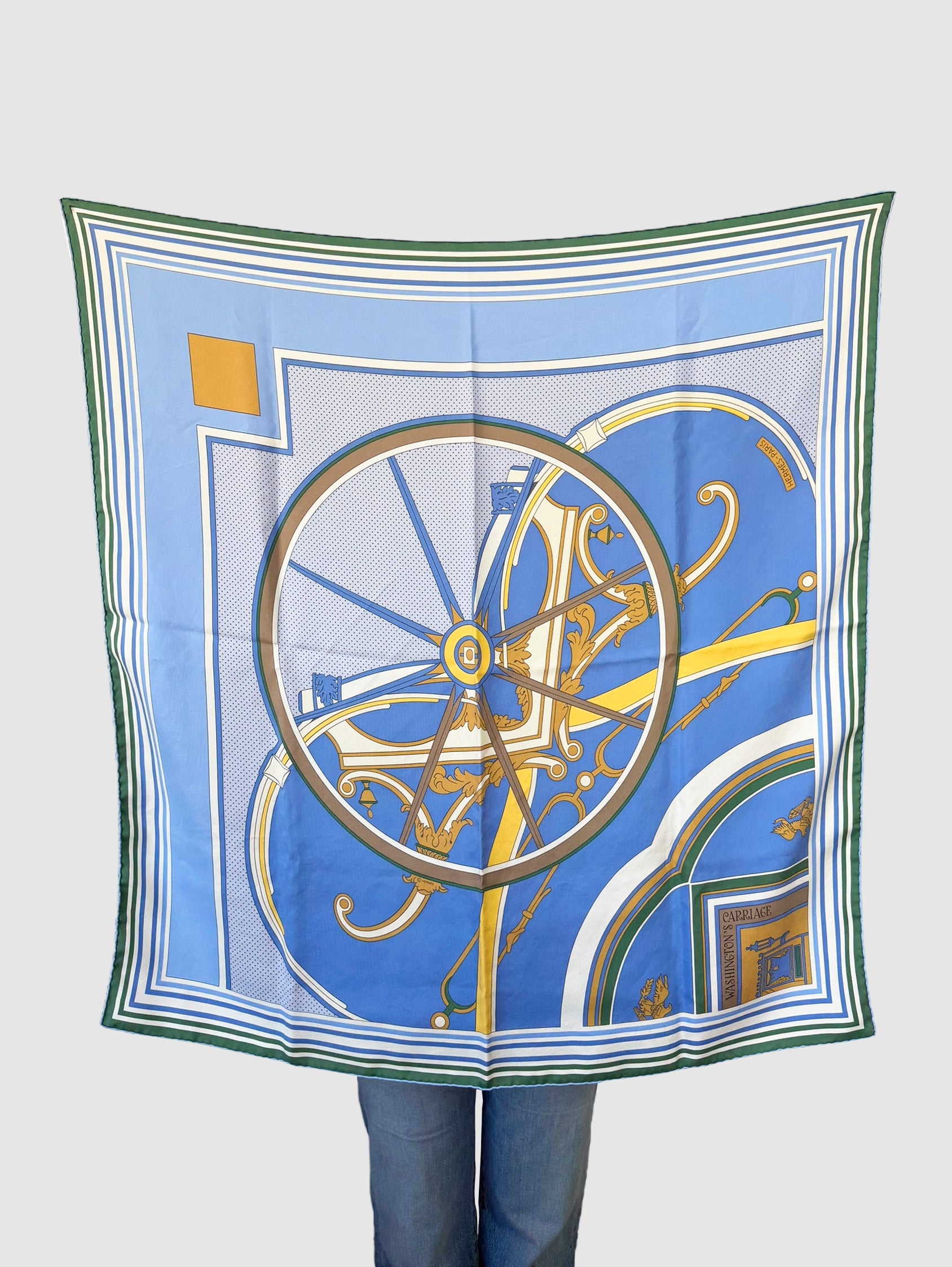 “Washington’s Carriage” Silk Scarf