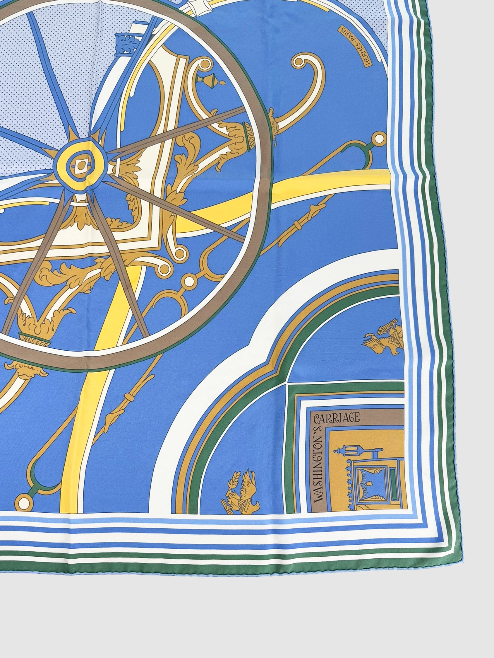 “Washington’s Carriage” Silk Scarf