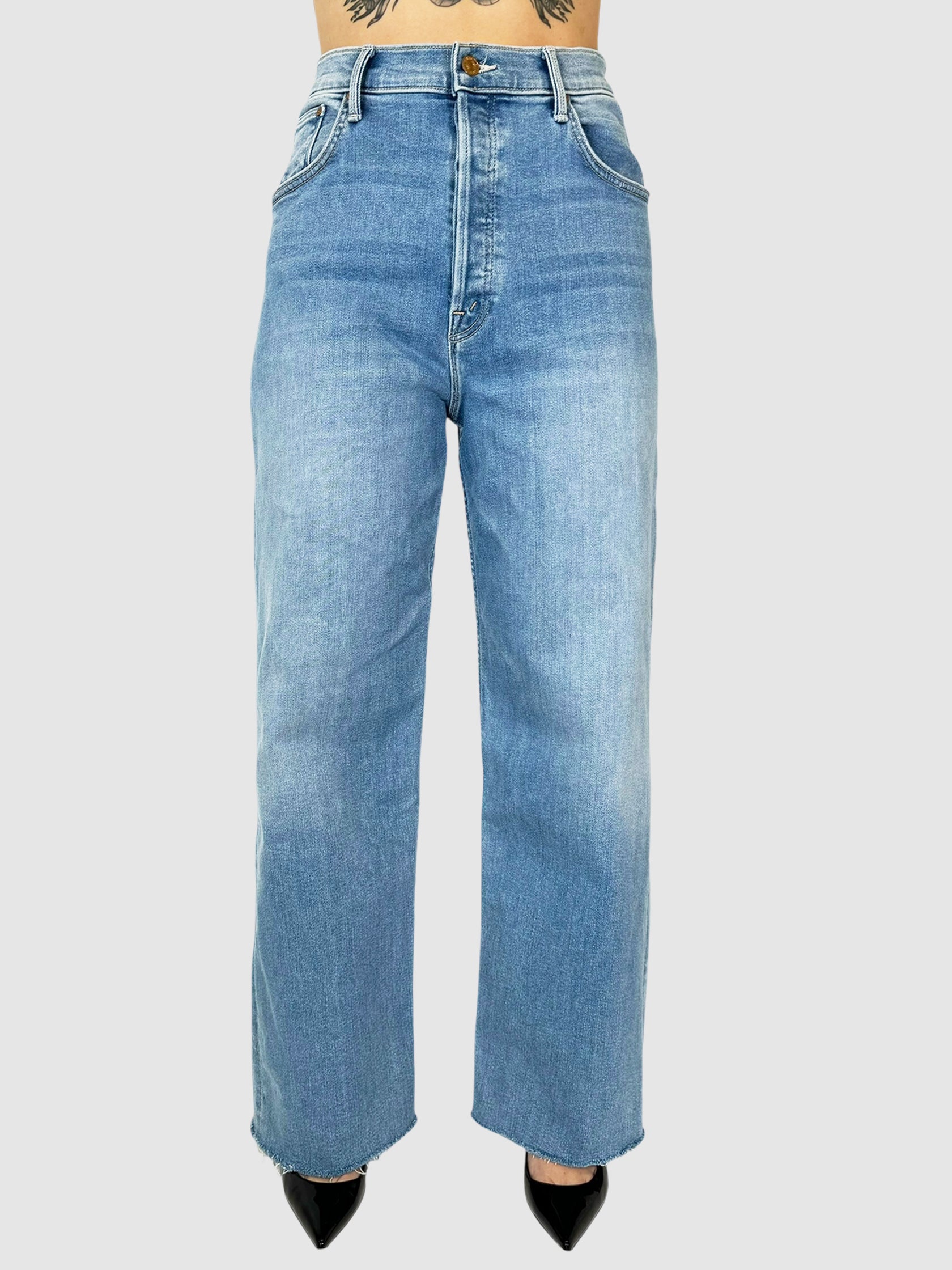 Spinner Ankle Fray Jeans - Size 28