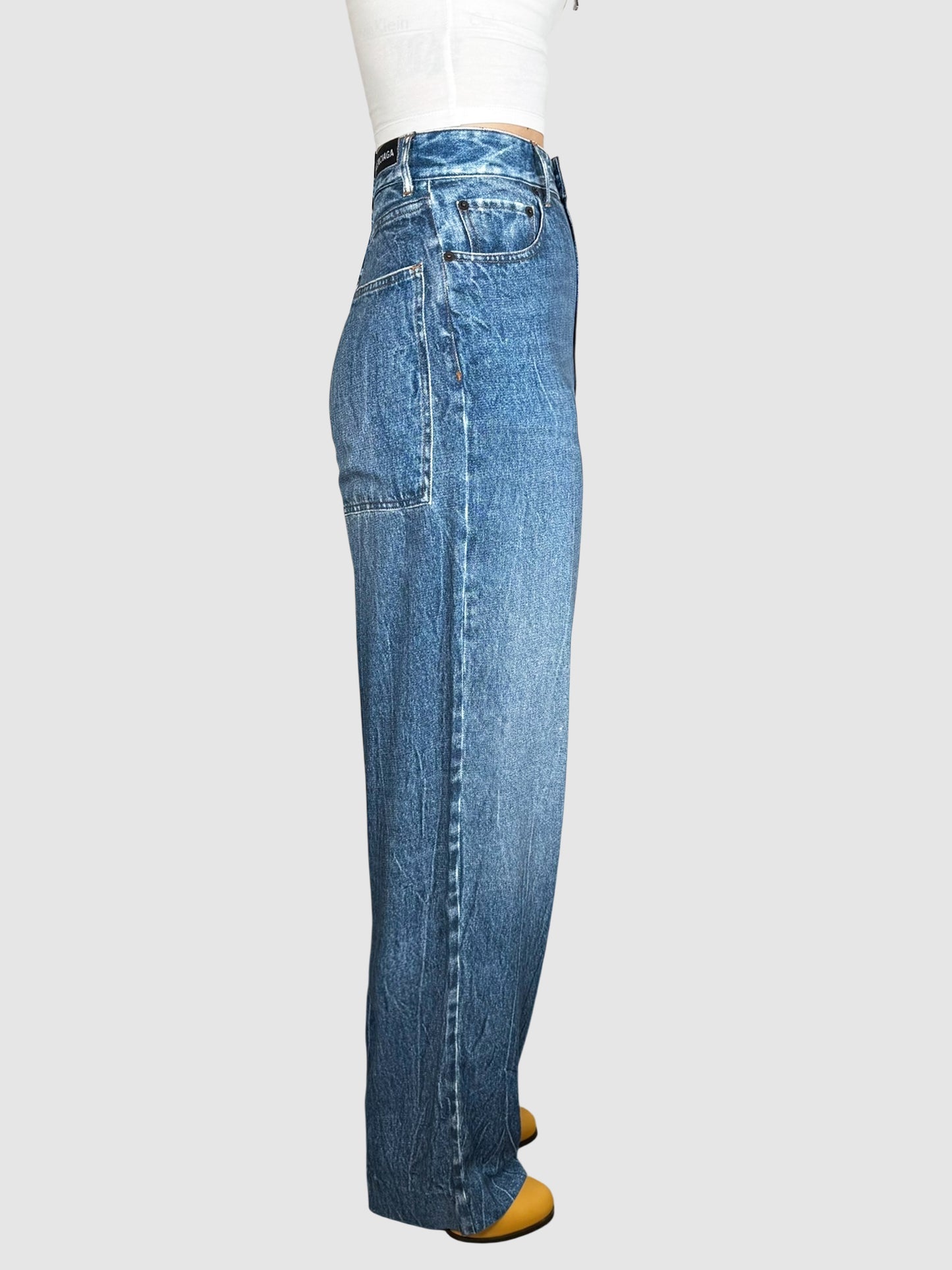 Denim-Look Pants